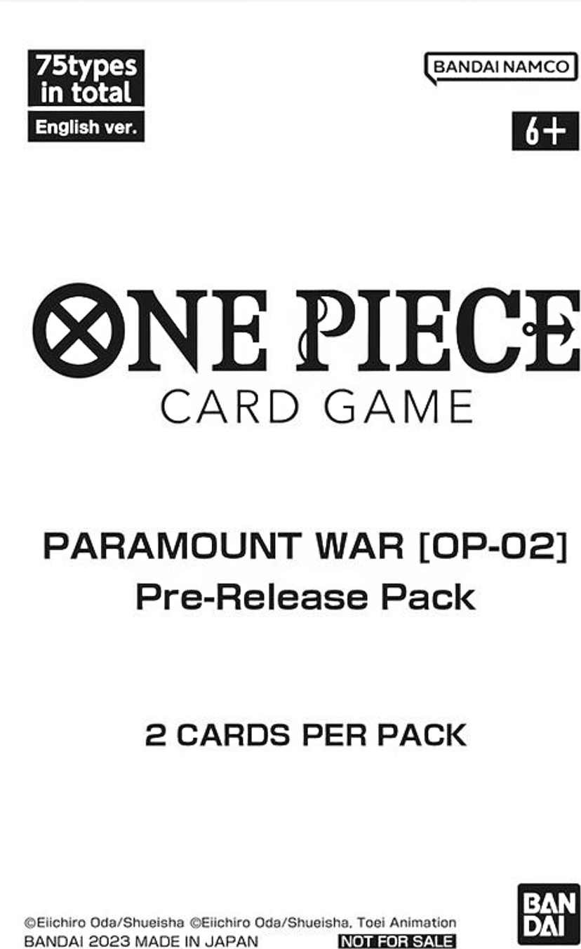 Paramount War - Pre-Release Pack from Paramount War - OnePiece Card Game