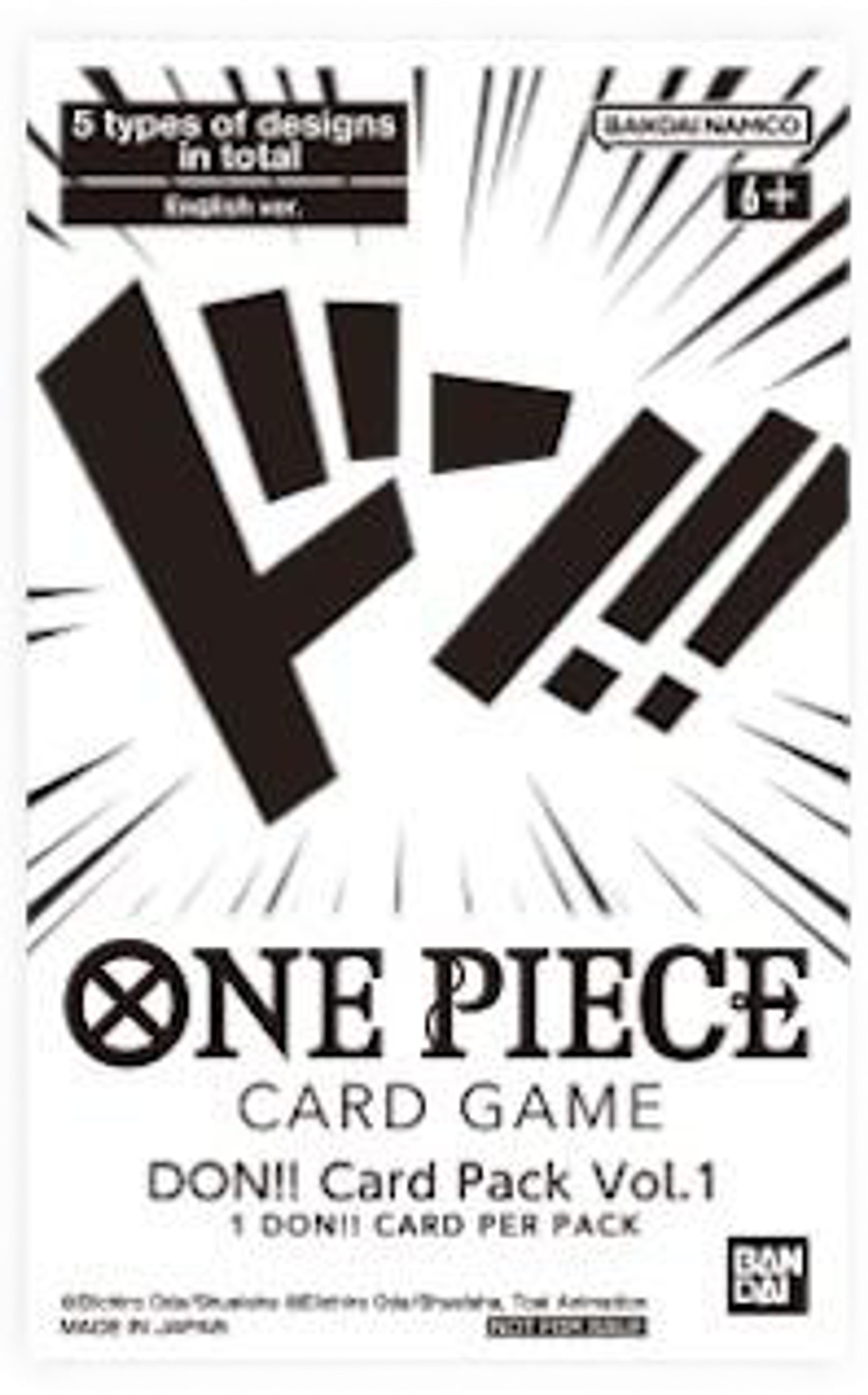 Product image for Booster DON!! Card Pack Vol. 1