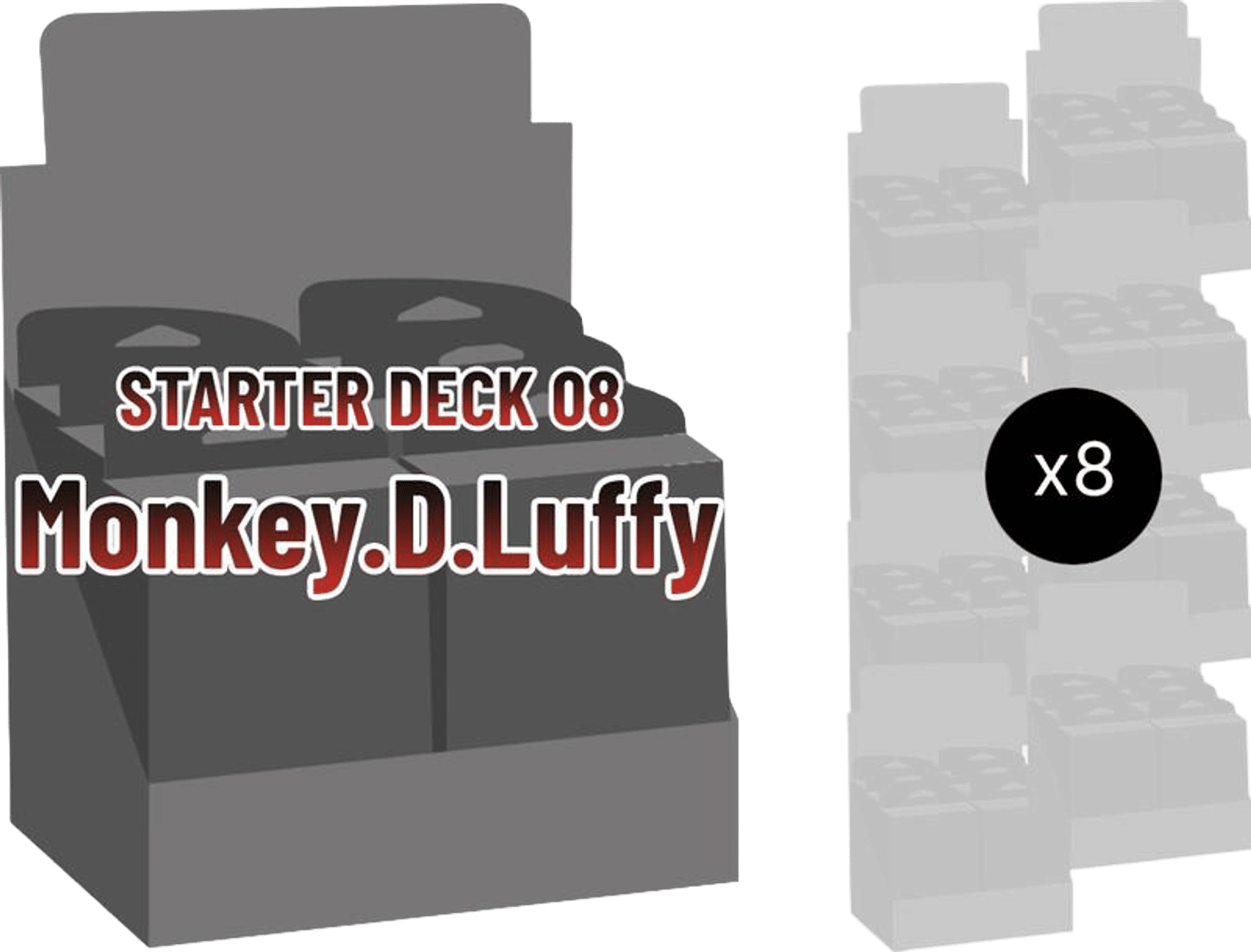 Starter Deck 8: Monkey.D.Luffy Display Case from Starter Deck 18: PURPLE Monkey.D.Luffy - One Piece Card Game