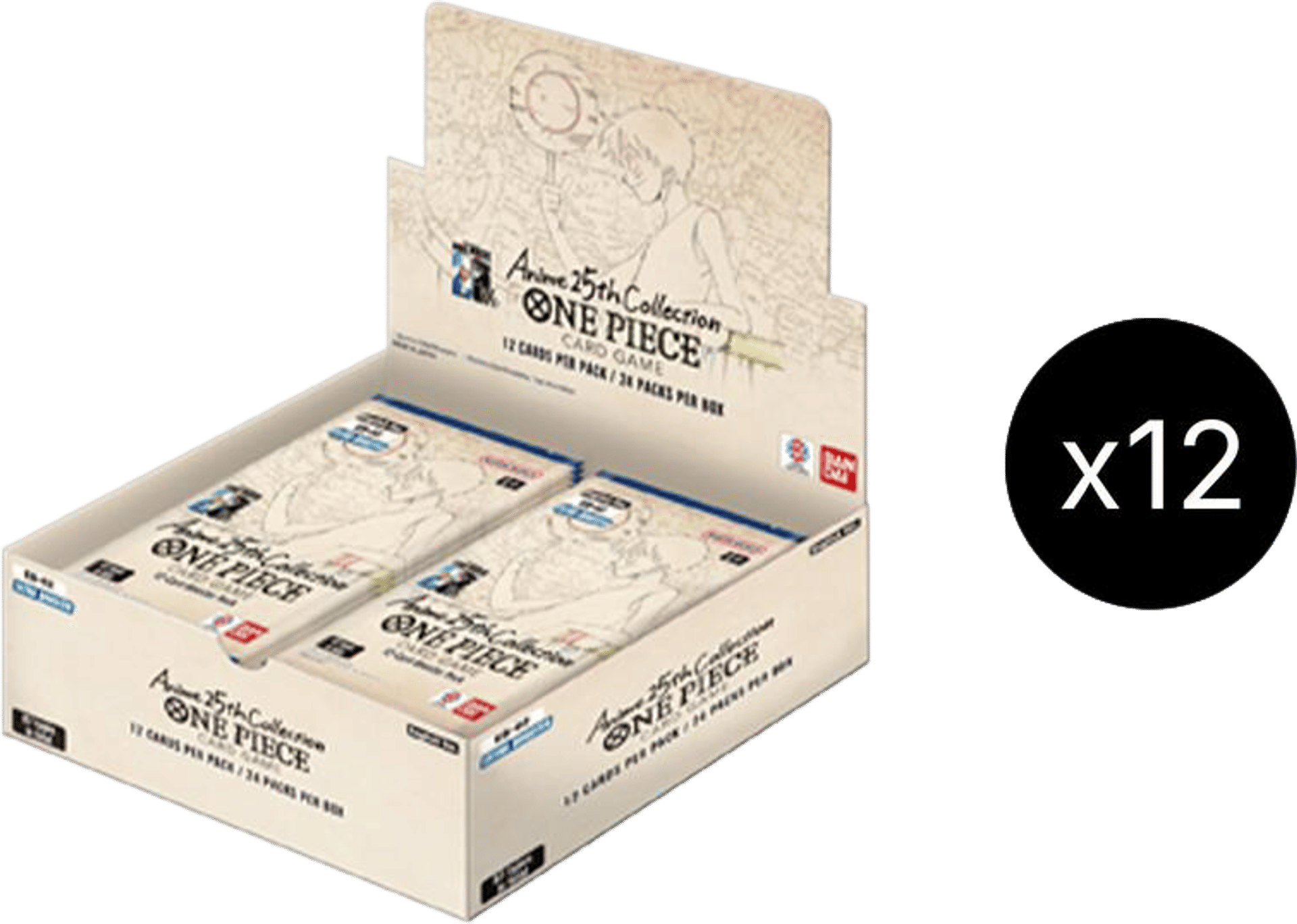 Extra Booster: Anime 25th Collection Box Case from Extra Booster: Anime 25th Collection - One Piece Card Game