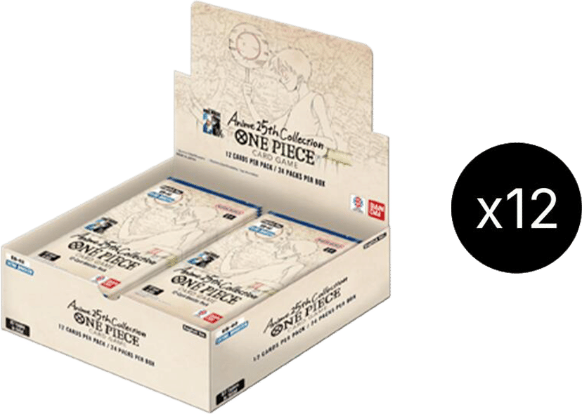 Carton de boîte de boosters Anime 25th collection from Extra Booster: Anime 25th Collection - OnePiece Card Game