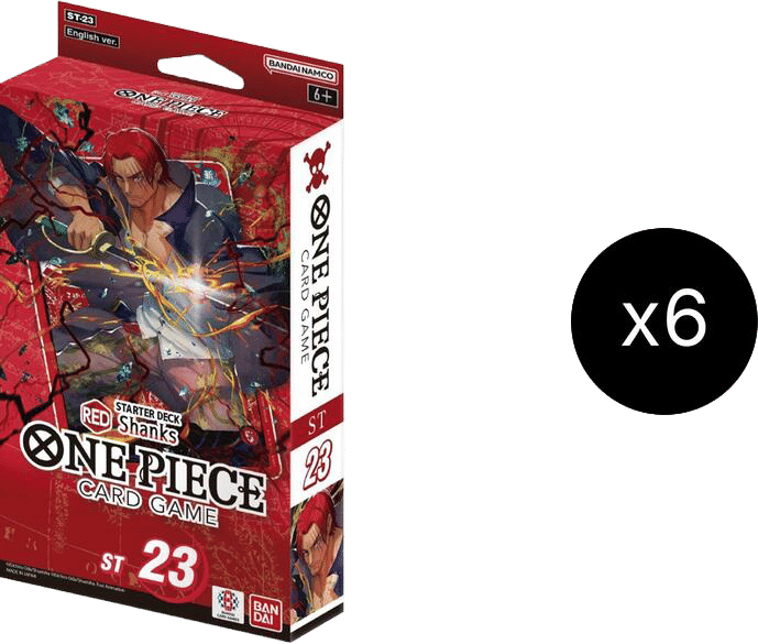 Starter Deck 23: RED Shanks Display — Starter Deck 23: RED Shanks — One Piece Card Game