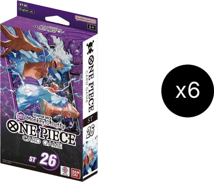 Starter Deck 26: PURPLE/BLACK Monkey.D.Luffy Display from Starter Deck 18: PURPLE Monkey.D.Luffy - OnePiece Card Game