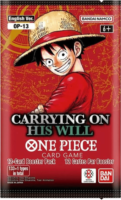 Booster Carrying on His Will — Carrying On His Will — One Piece Card Game