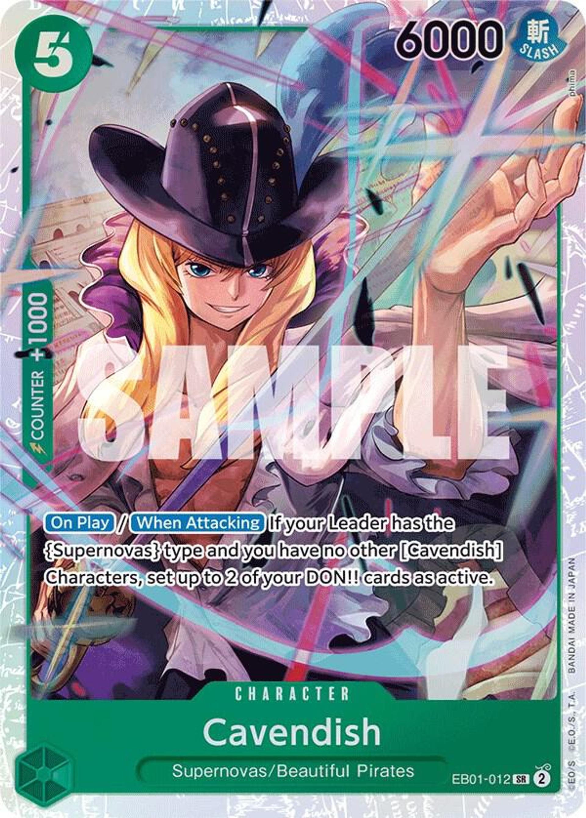 Cavendish — Extra Booster: Memorial Collection — One Piece Card Game