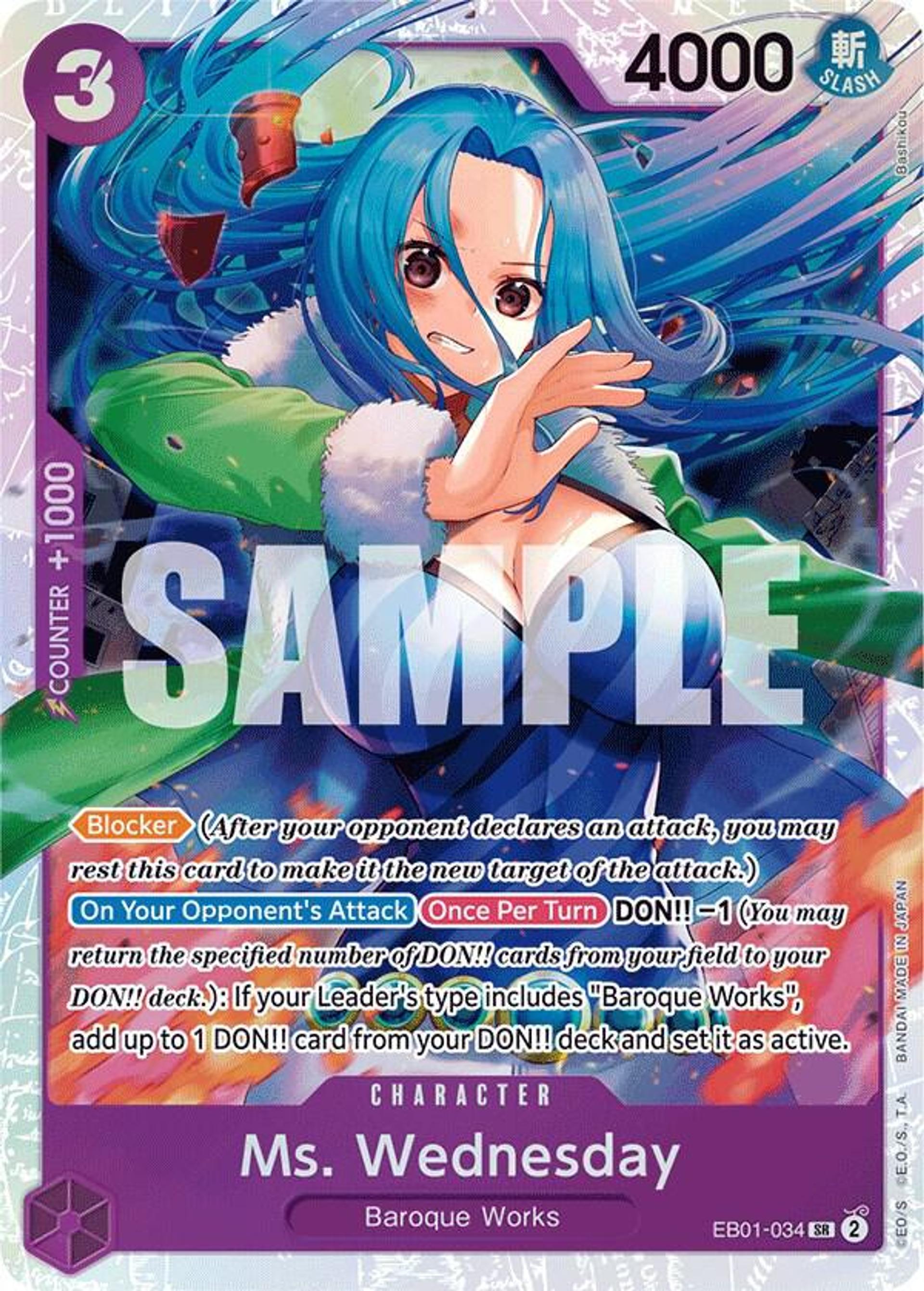 Ms. Wednesday — Extra Booster: Memorial Collection — One Piece Card Game