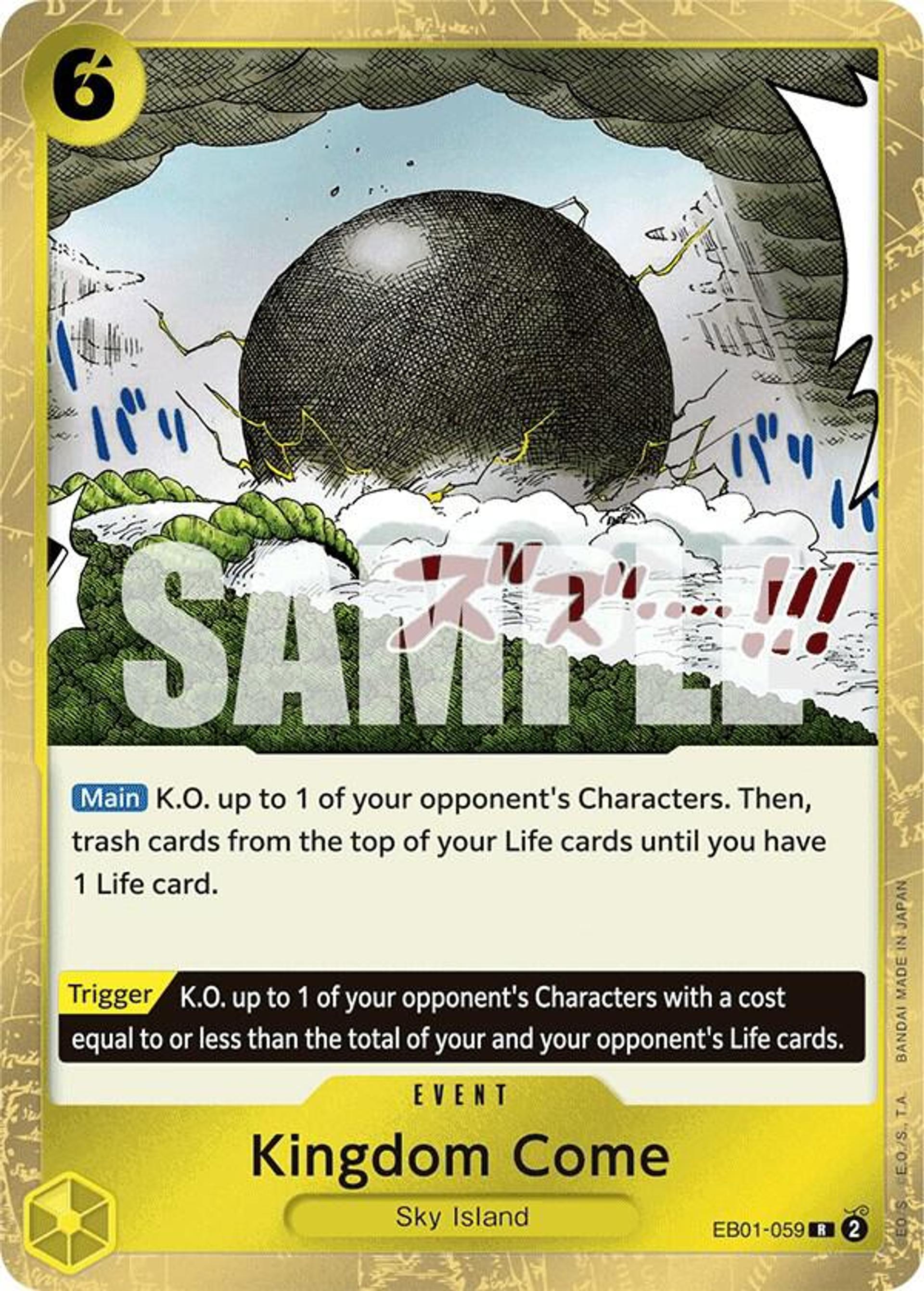Kingdom Come — Extra Booster: Memorial Collection — One Piece Card Game