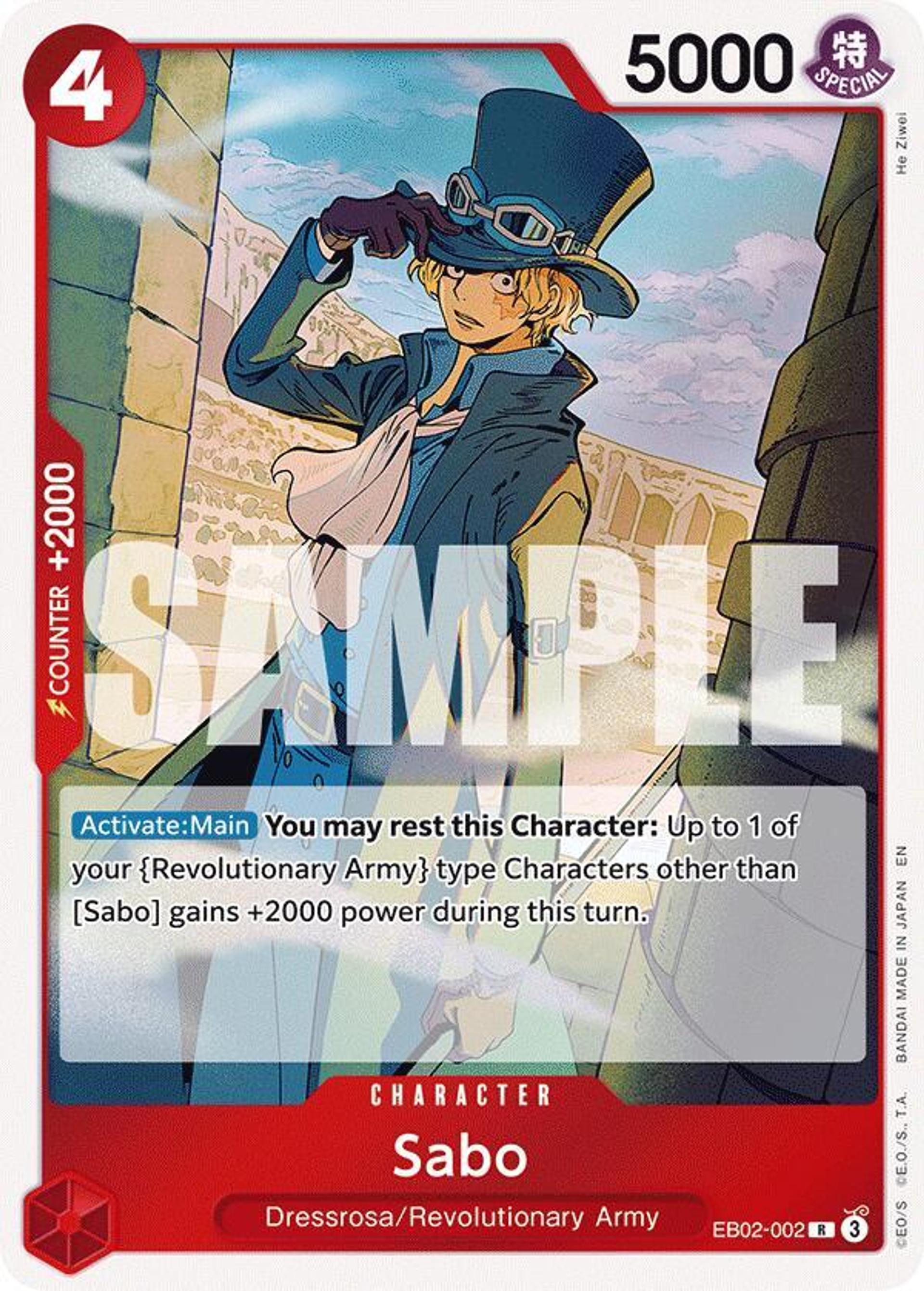 Sabo — Extra Booster: Anime 25th Collection — One Piece Card Game