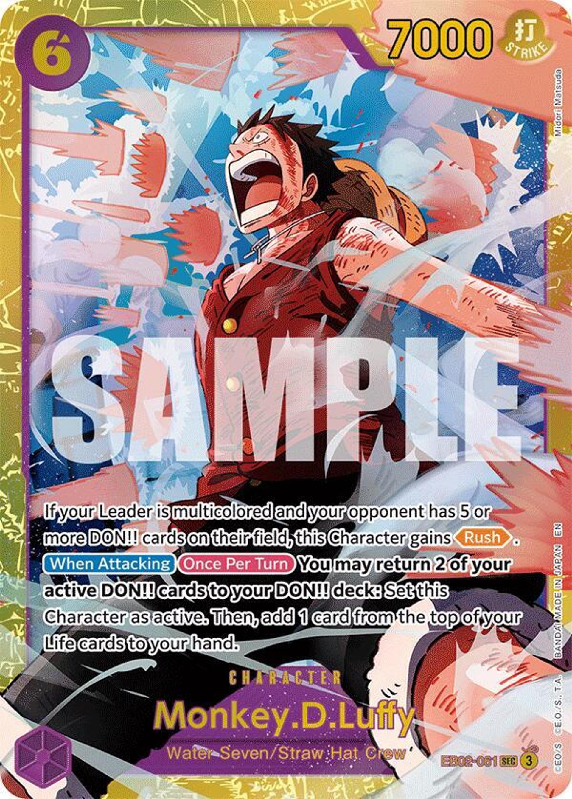 Monkey.D.Luffy (061) — Extra Booster: Anime 25th Collection — One Piece Card Game
