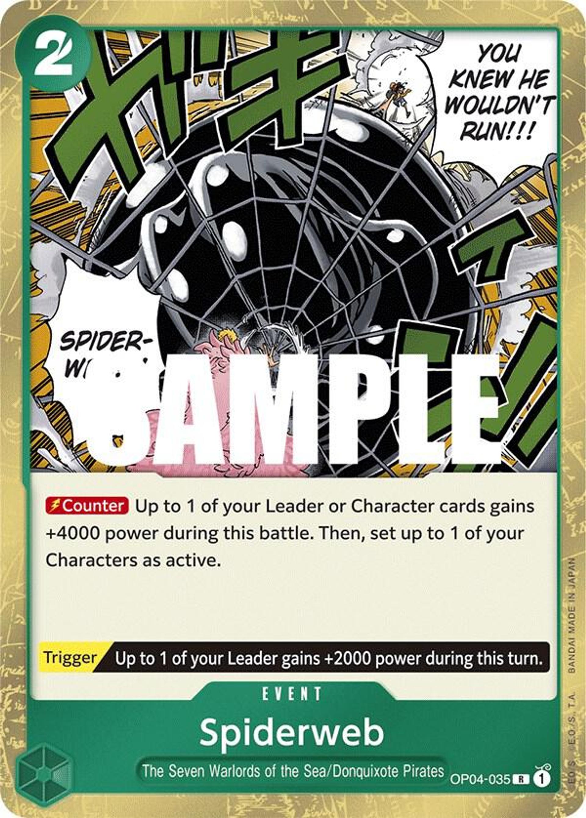 Spiderweb — Kingdoms of Intrigue — One Piece Card Game