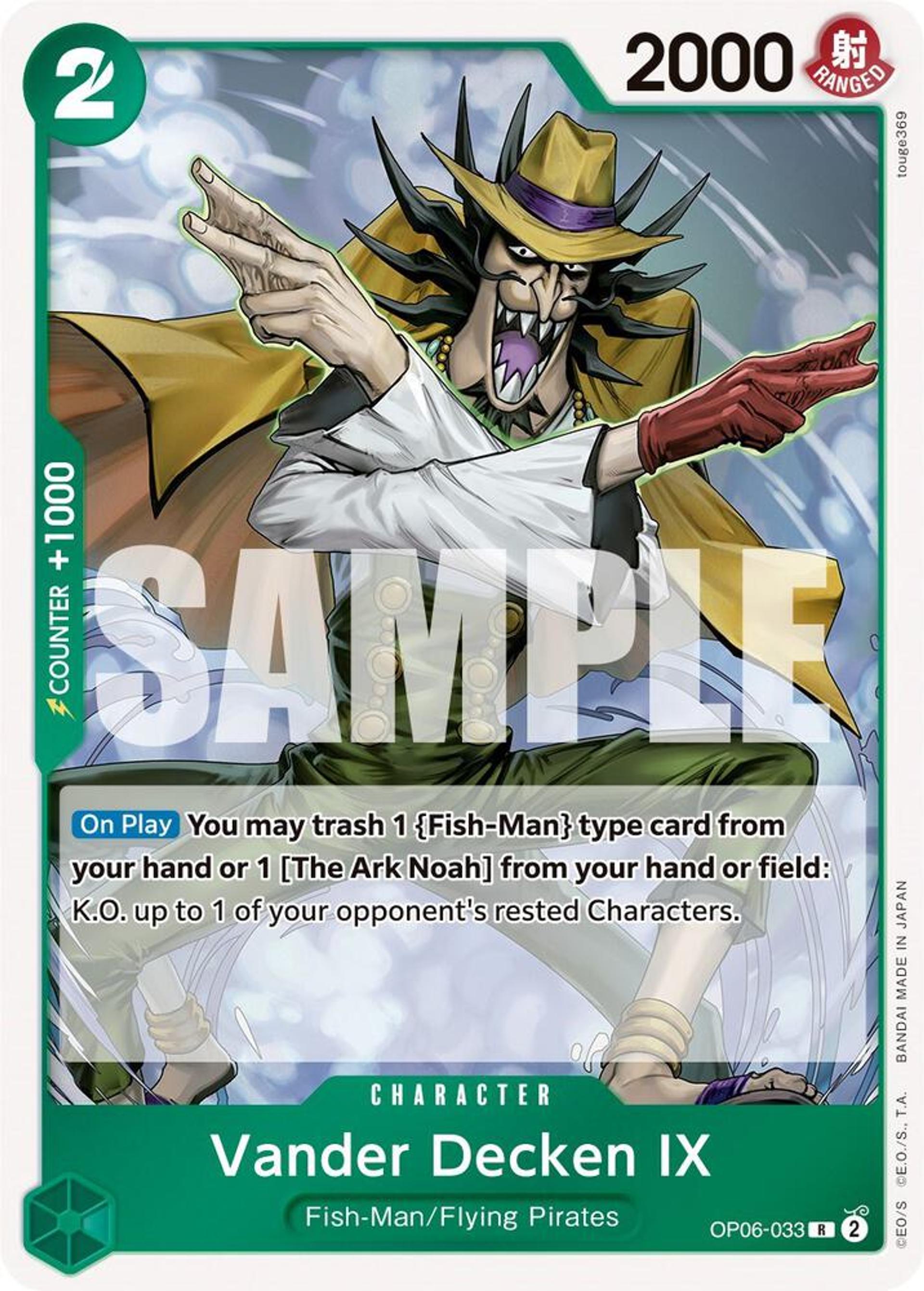Vander Decken IX — Wings of the Captain — One Piece Card Game