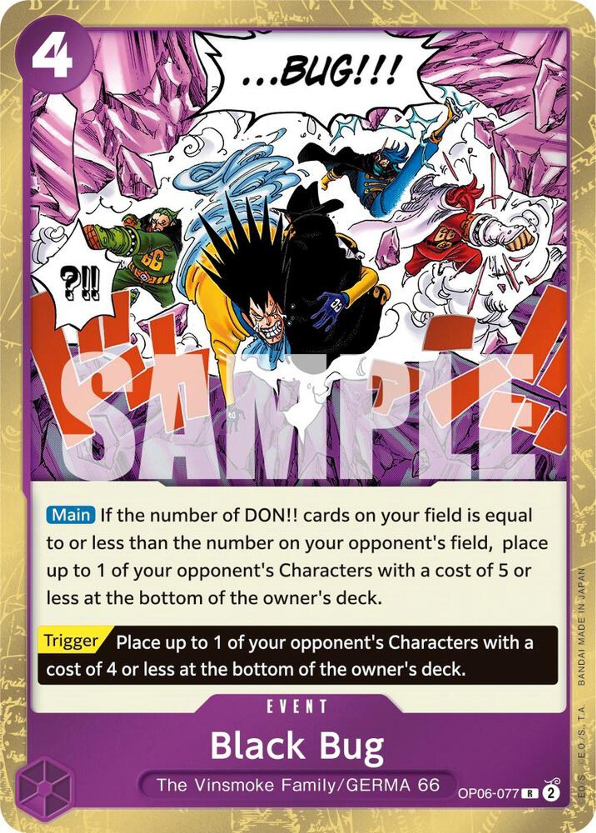 Black Bug — Wings of the Captain — One Piece Card Game