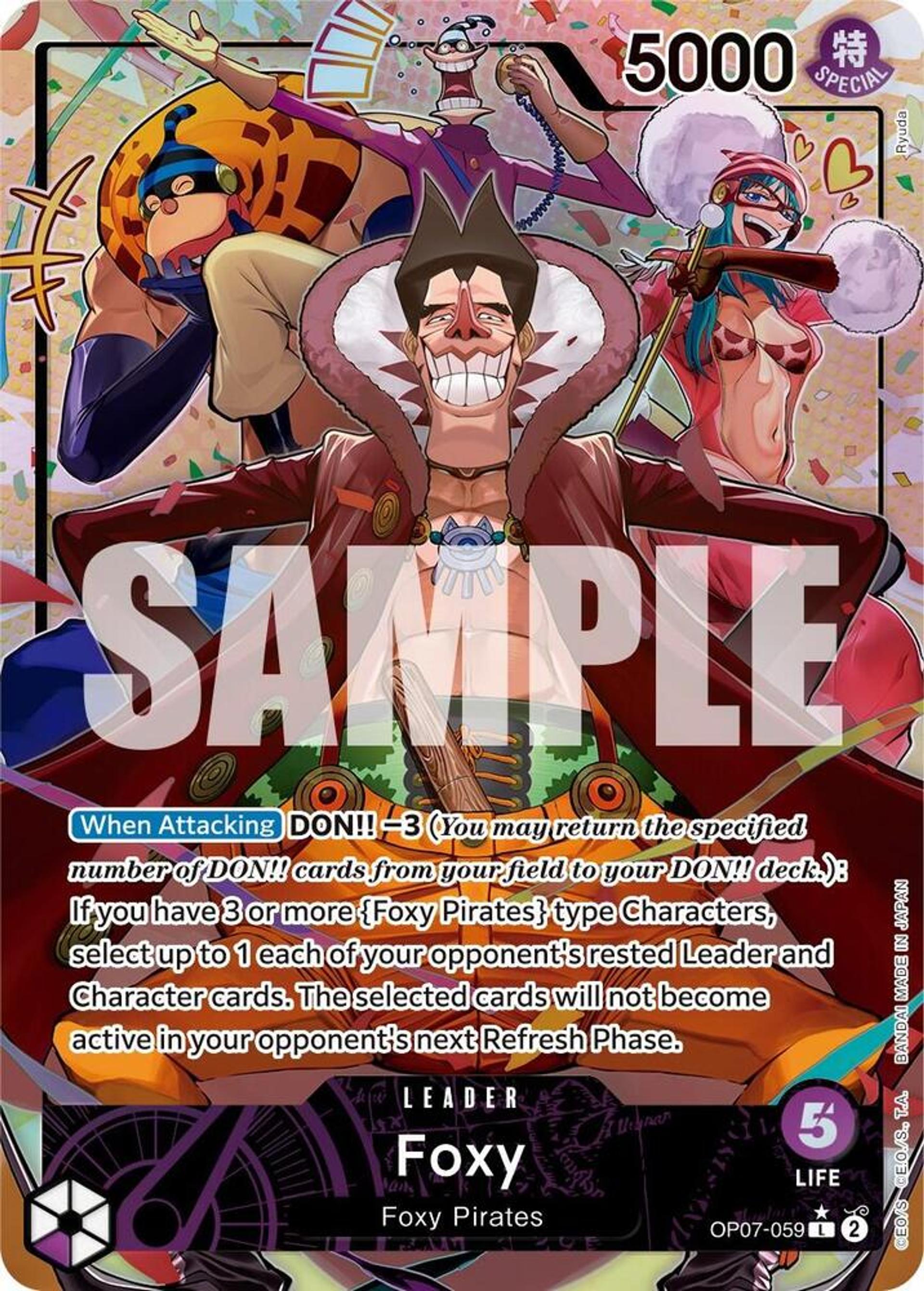 Foxy (059) (Parallel) — 500 Years in the Future — One Piece Card Game