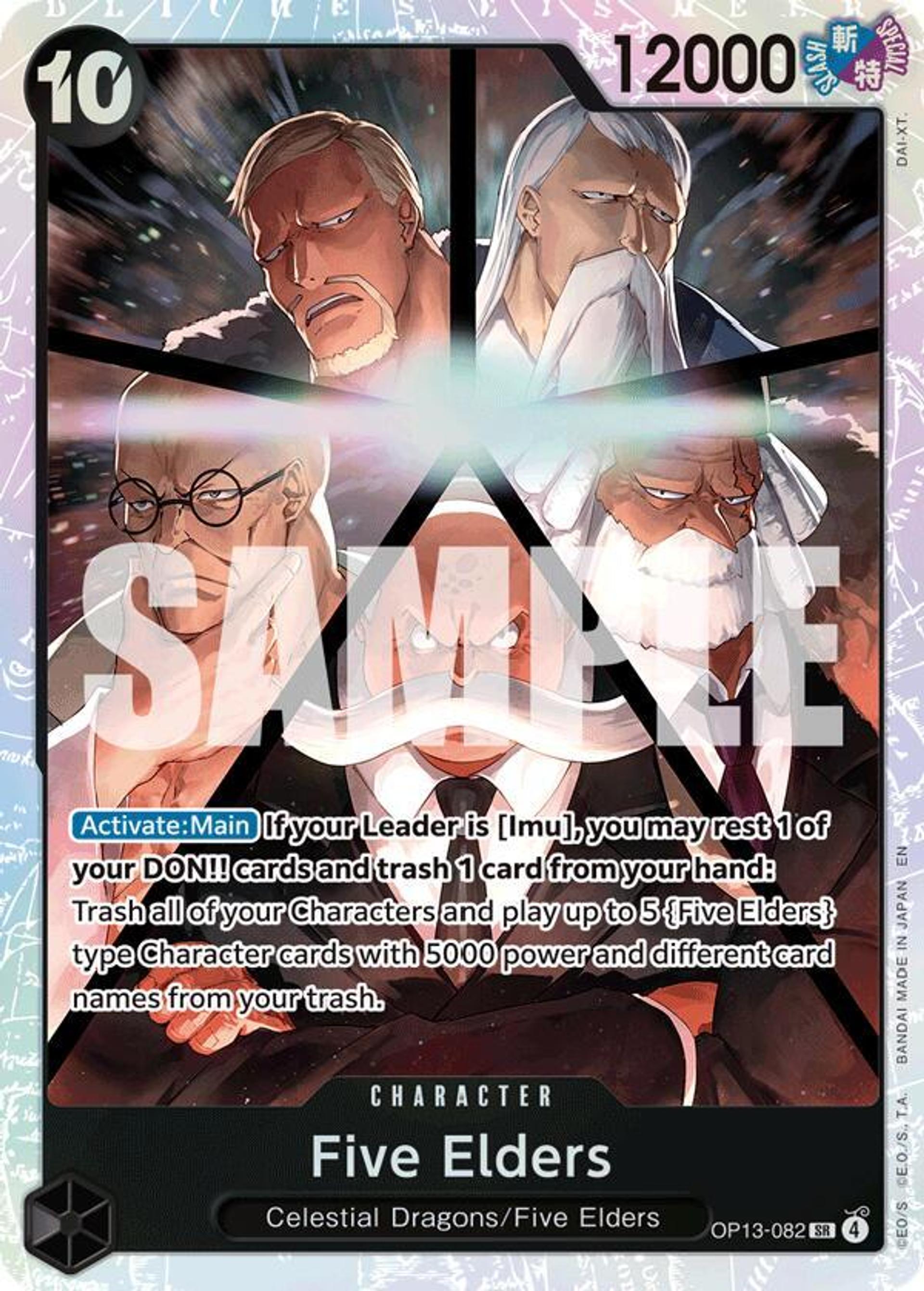 Five Elders (OP13-082) — Carrying On His Will — One Piece Card Game