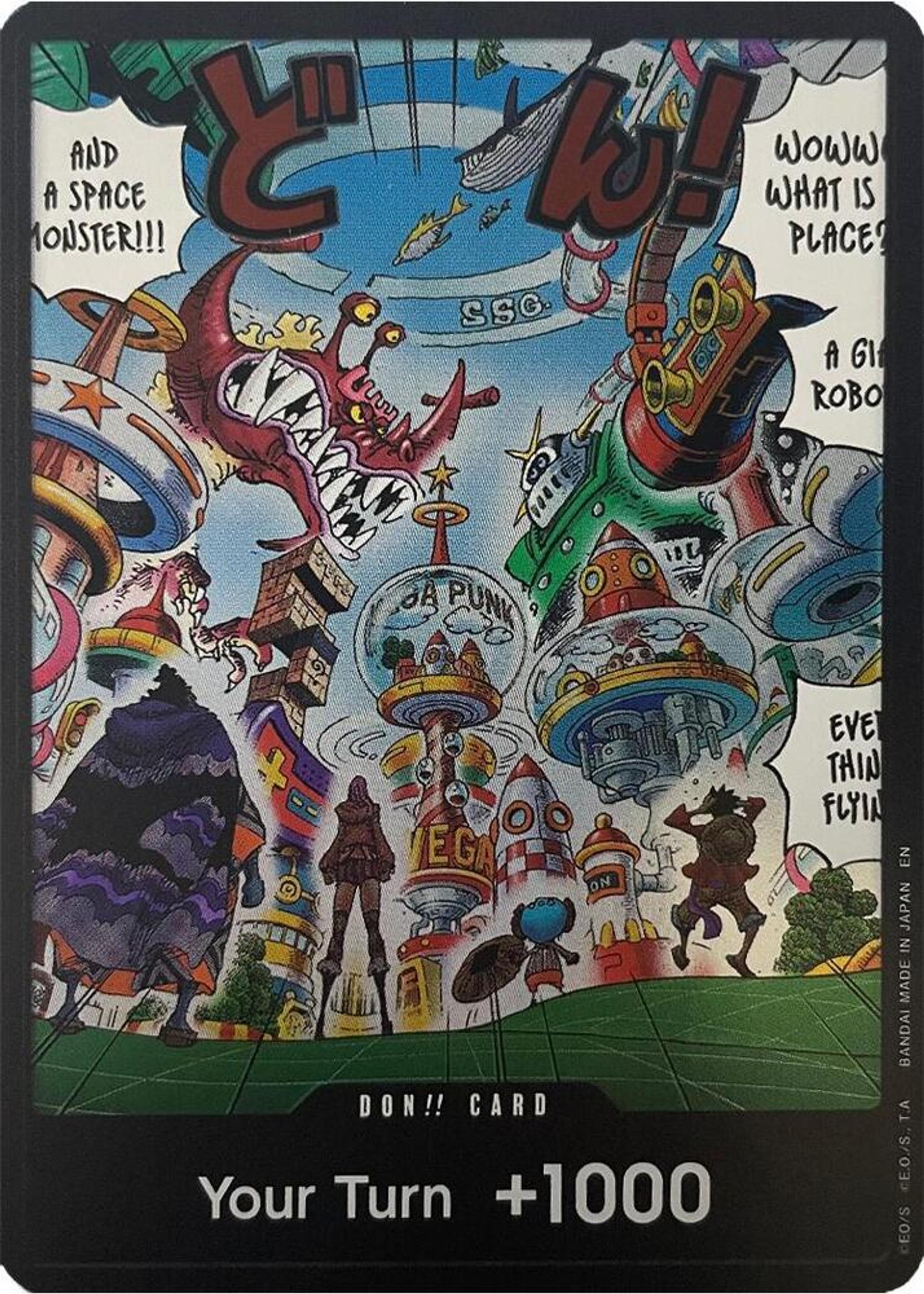 DON!! Card (Egghead) — The Azure Sea's Seven — One Piece Card Game