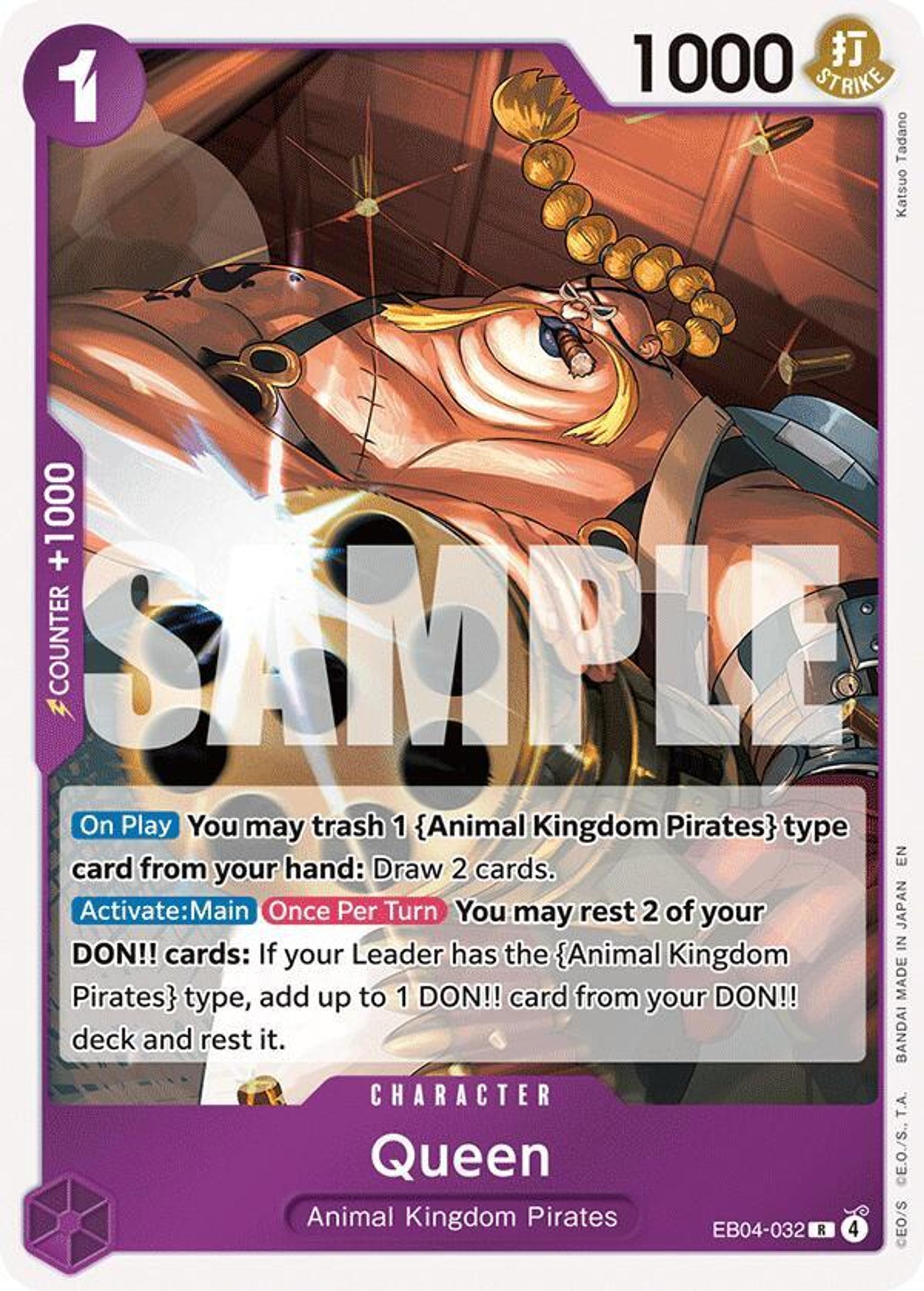 Queen — The Azure Sea's Seven — One Piece Card Game