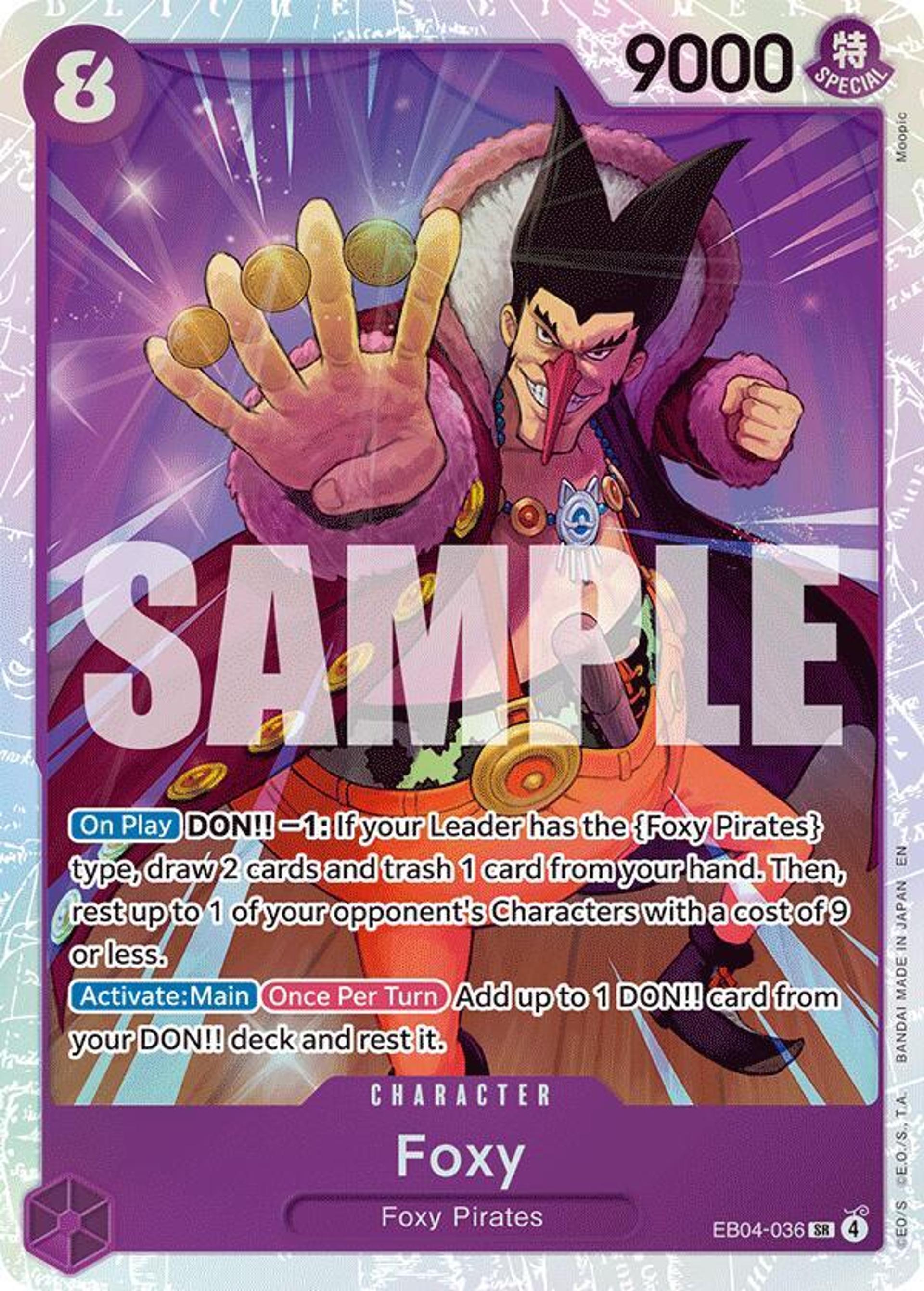 Foxy (EB04-036) — The Azure Sea's Seven — One Piece Card Game