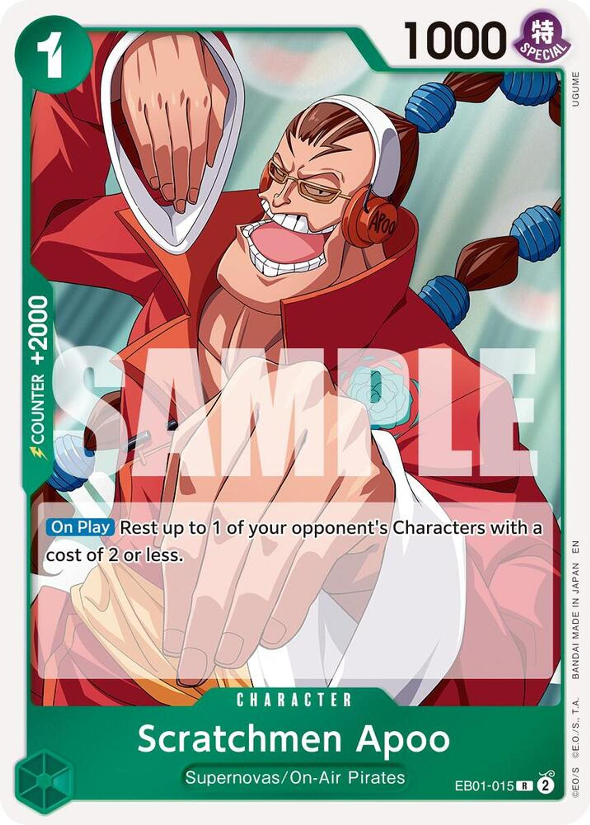 Scratchmen Apoo (EB01-015) — Premium Booster -The Best- Vol. 2 — One Piece Card Game