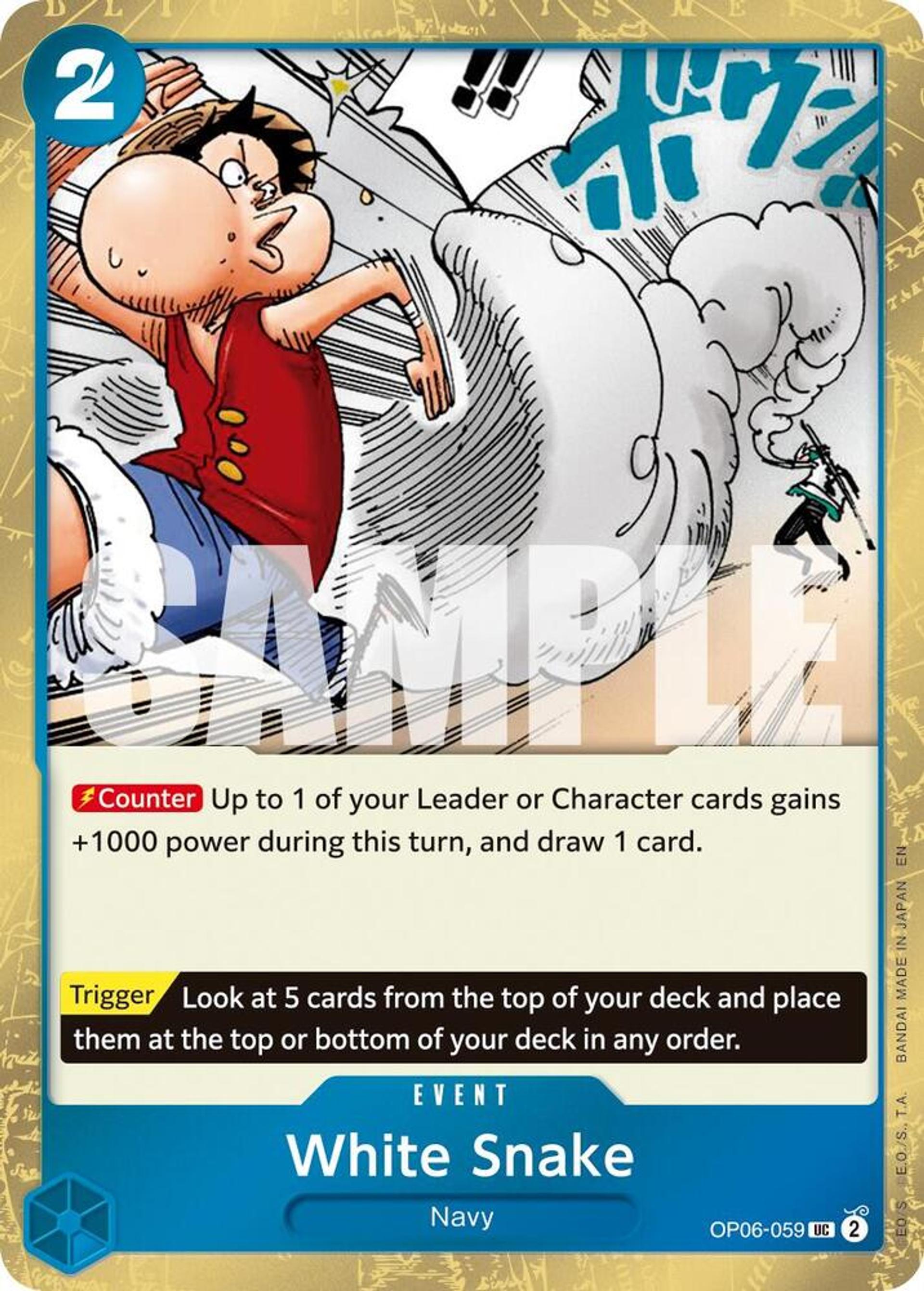 White Snake (Pirate Foil) — Premium Booster -The Best- Vol. 2 — One Piece Card Game