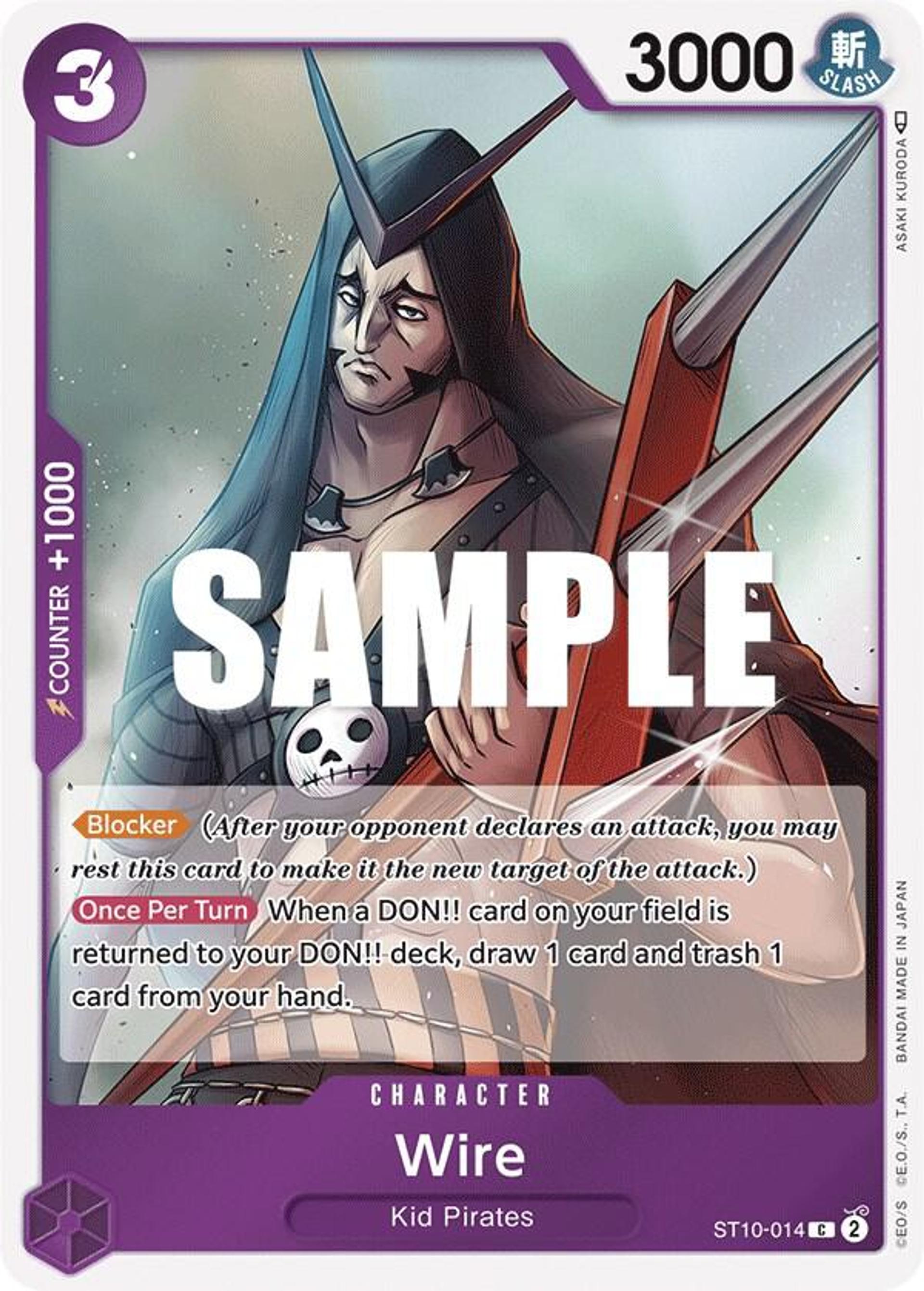 Wire — Ultra Deck: The Three Captains — One Piece Card Game