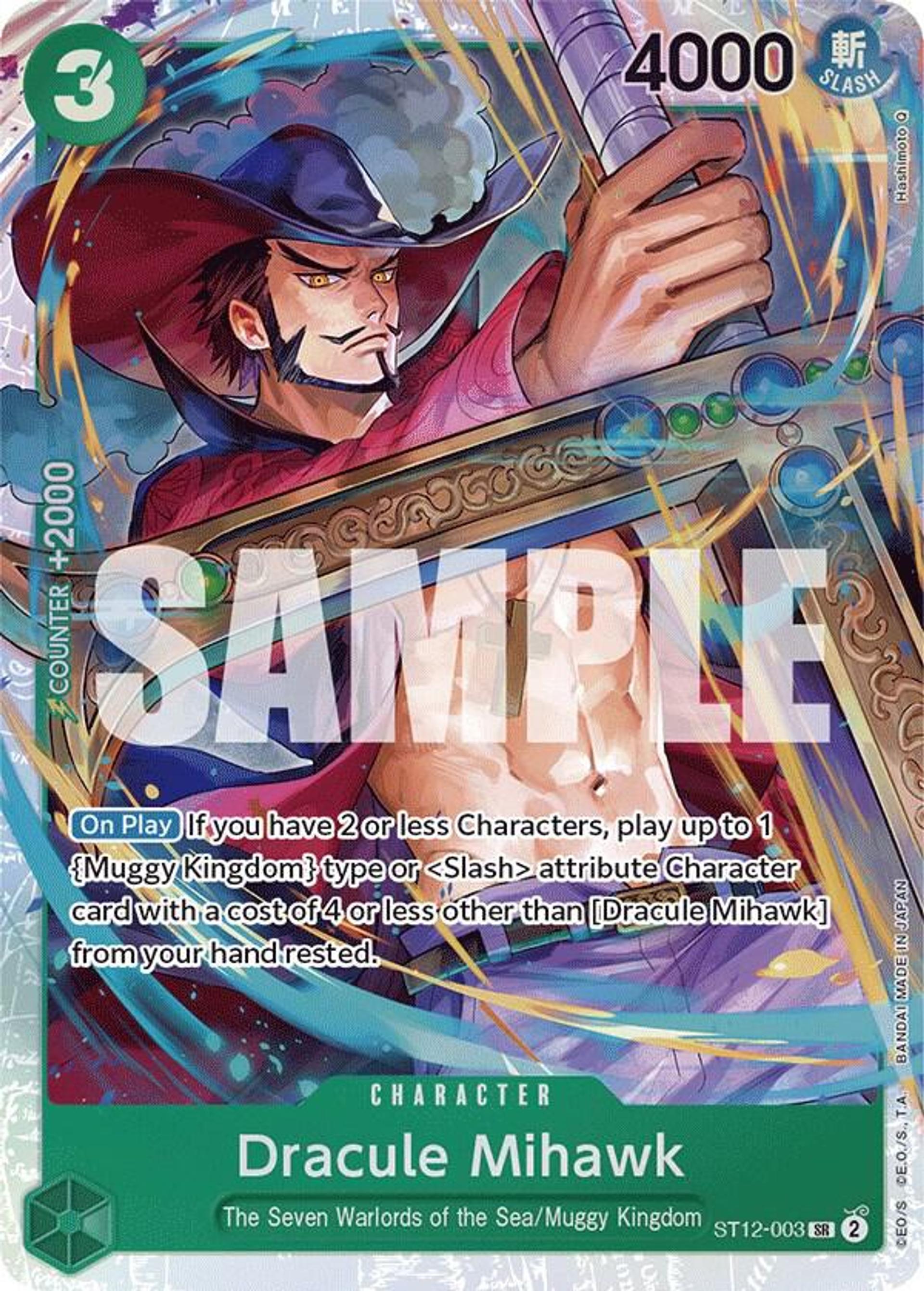 Dracule Mihawk — Starter Deck 12: Zoro and Sanji — One Piece Card Game