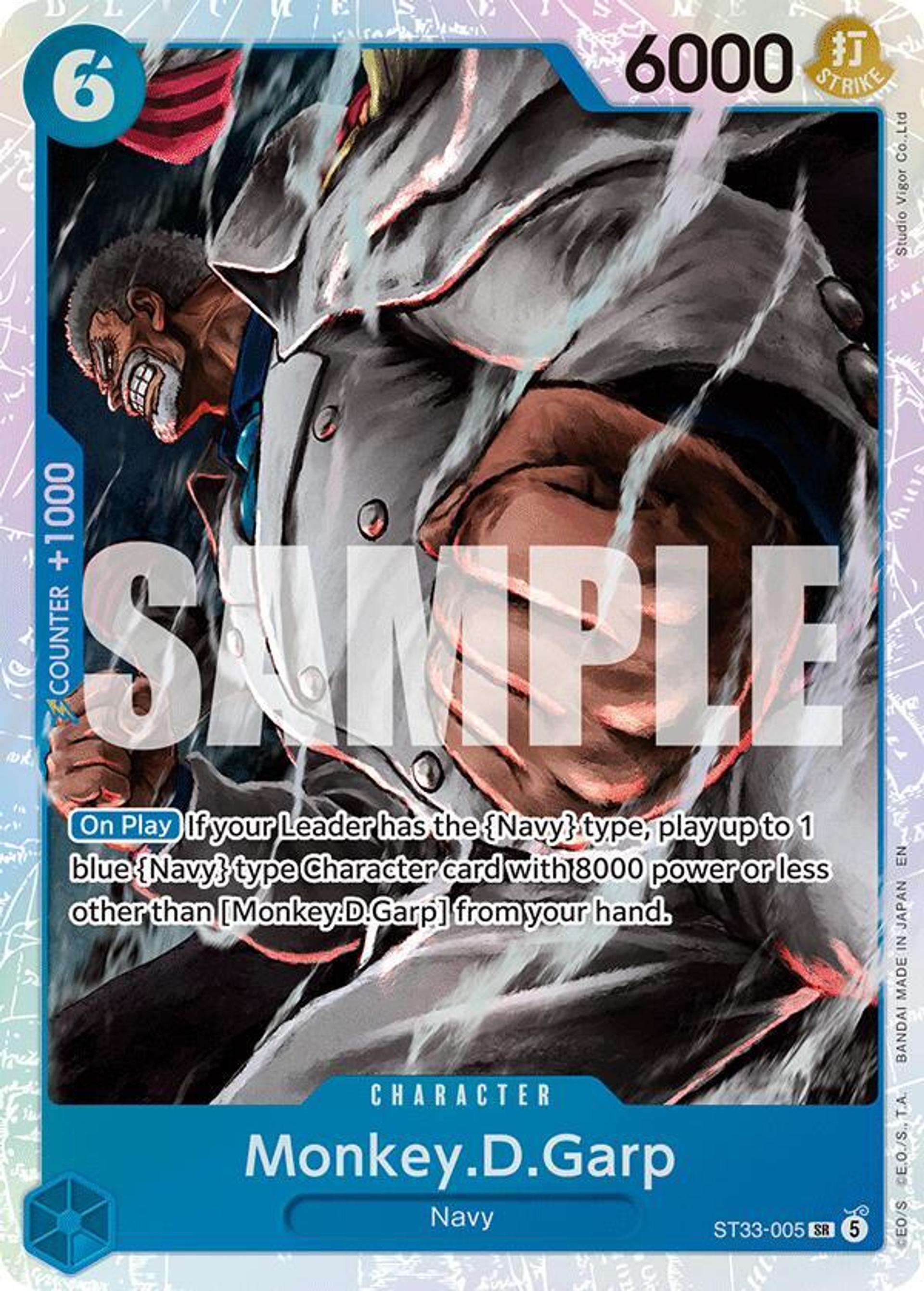 Monkey.D.Garp — Starter Deck 33: BLUE Kuzan — One Piece Card Game