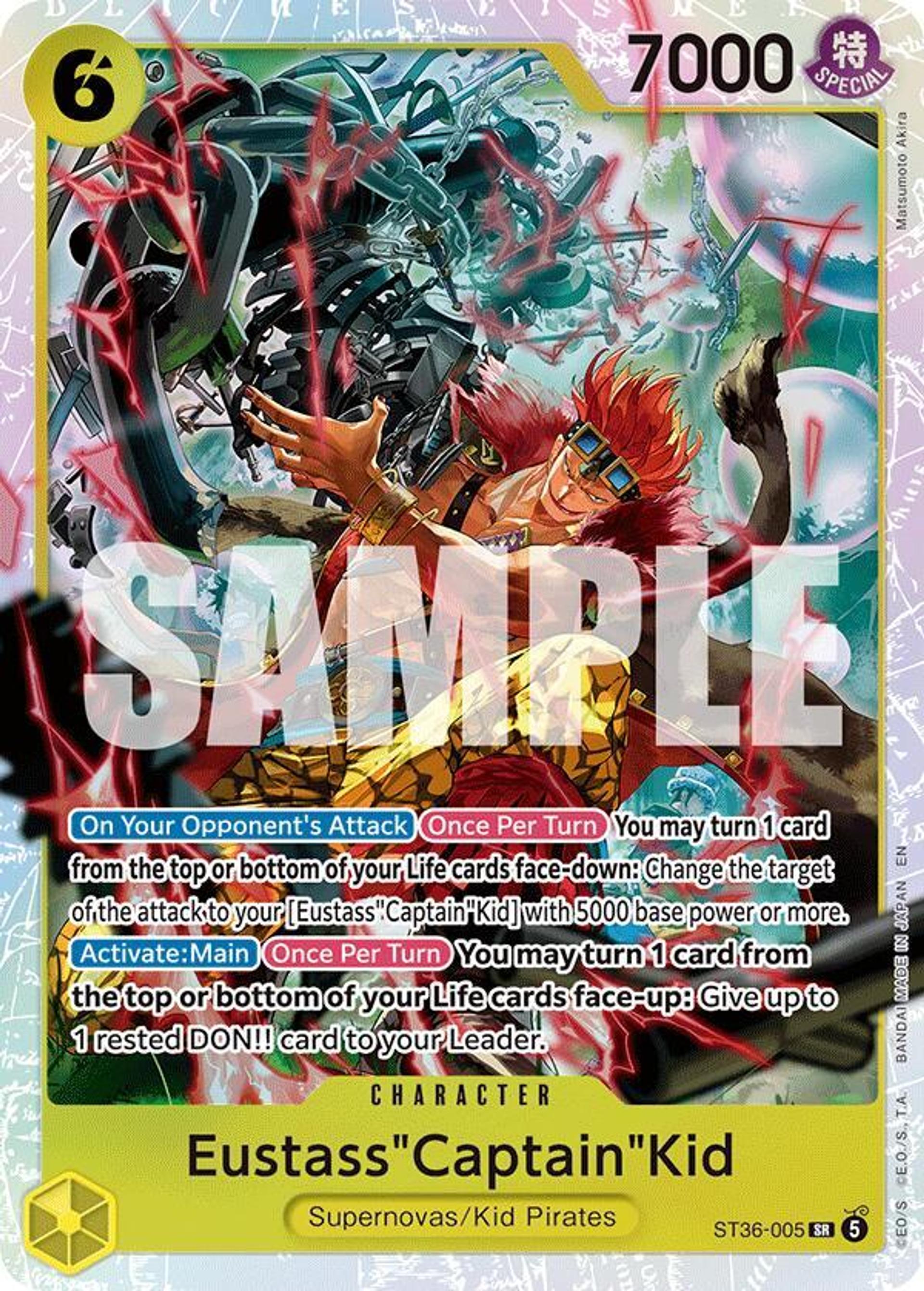 Eustass"Captain"Kid (ST36-005) — Starter Deck 36: YELLOW Eustass"Captain"Kid — One Piece Card Game