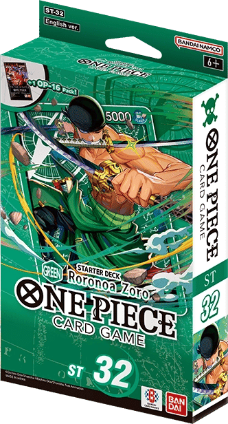 Starter Deck 32 : Roronoa Zoro (Green) — Starter Deck 32: GREEN Roronoa Zoro — One Piece Card Game