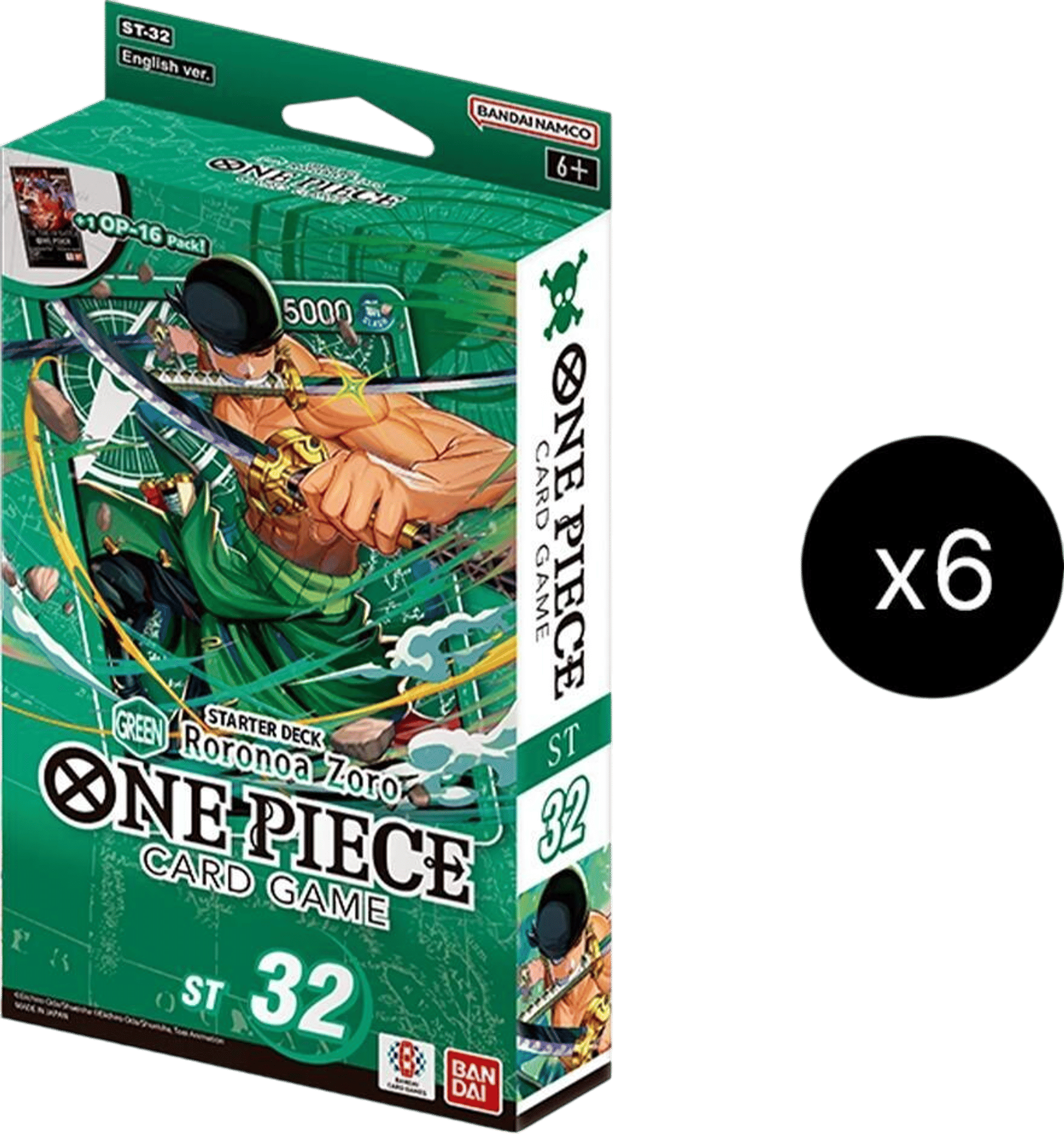 Product image for Starter Deck 32 : Roronoa Zoro (Green) Display