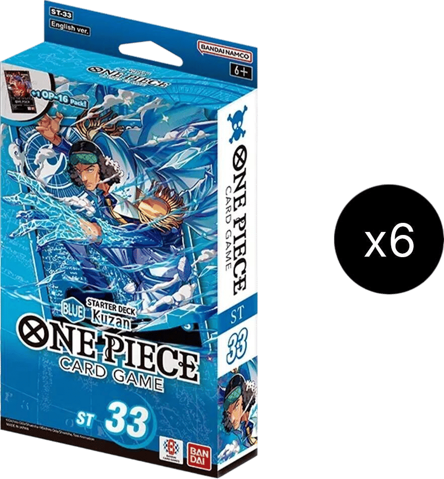 Starter Deck 33 : Kuzan (Blue) Display — Starter Deck 33: BLUE Kuzan — One Piece Card Game