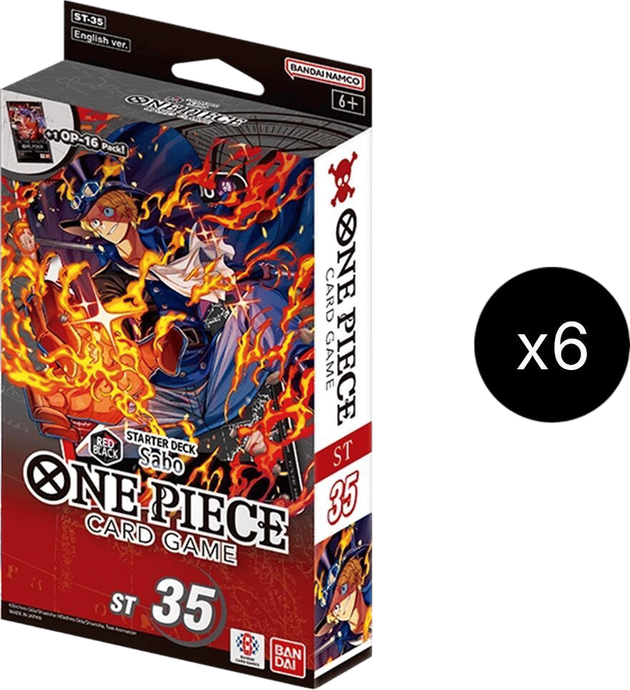 Starter Deck 35 : Sabo (Red/Black) Display from Starter Deck 35: RED/BLACK Sabo - One Piece Card Game