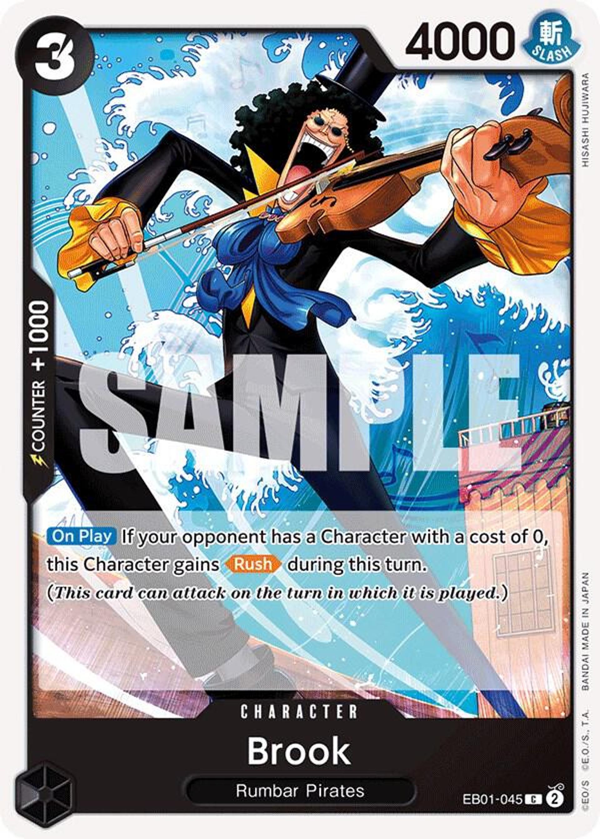 Brook (045) — Extra Booster: Memorial Collection — One Piece Card Game