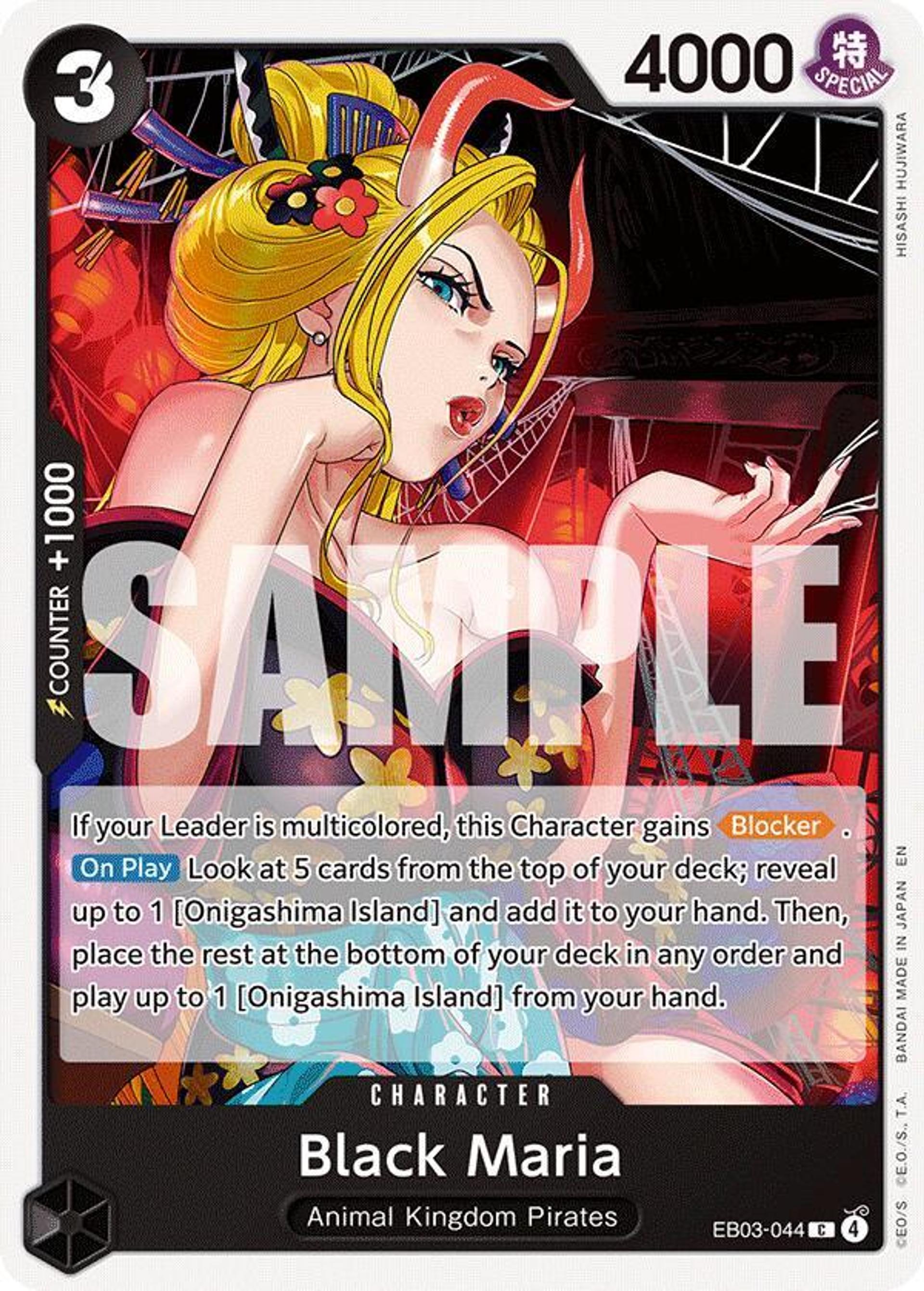 Black Maria — Extra Booster: One Piece Heroines Edition — One Piece Card Game