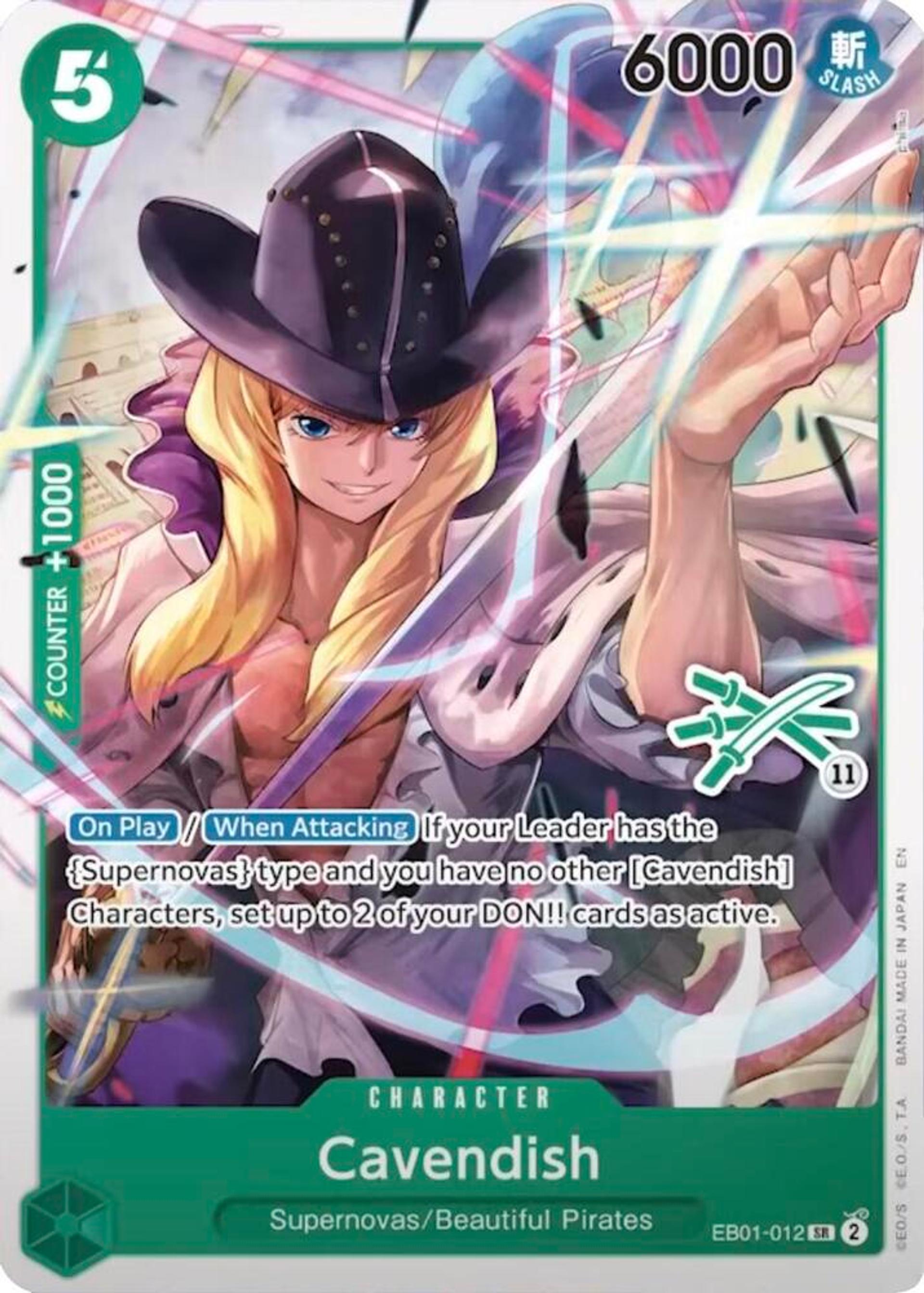 Cavendish (Zoro Deck) — Learn Together Deck Set — One Piece Card Game