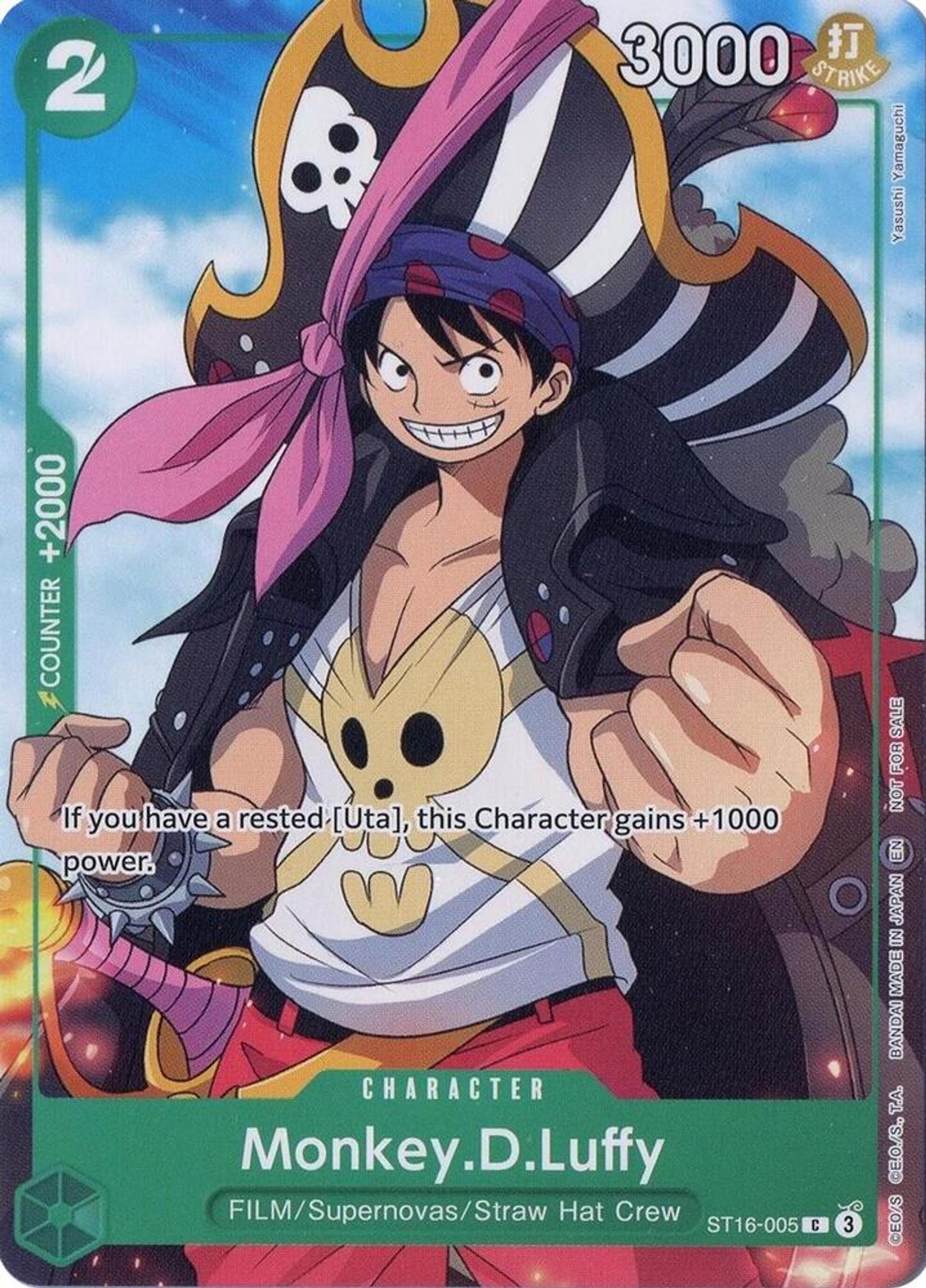 Monkey.D.Luffy (Welcome Pack Vol. 2) — One Piece Promotion Cards — One Piece Card Game