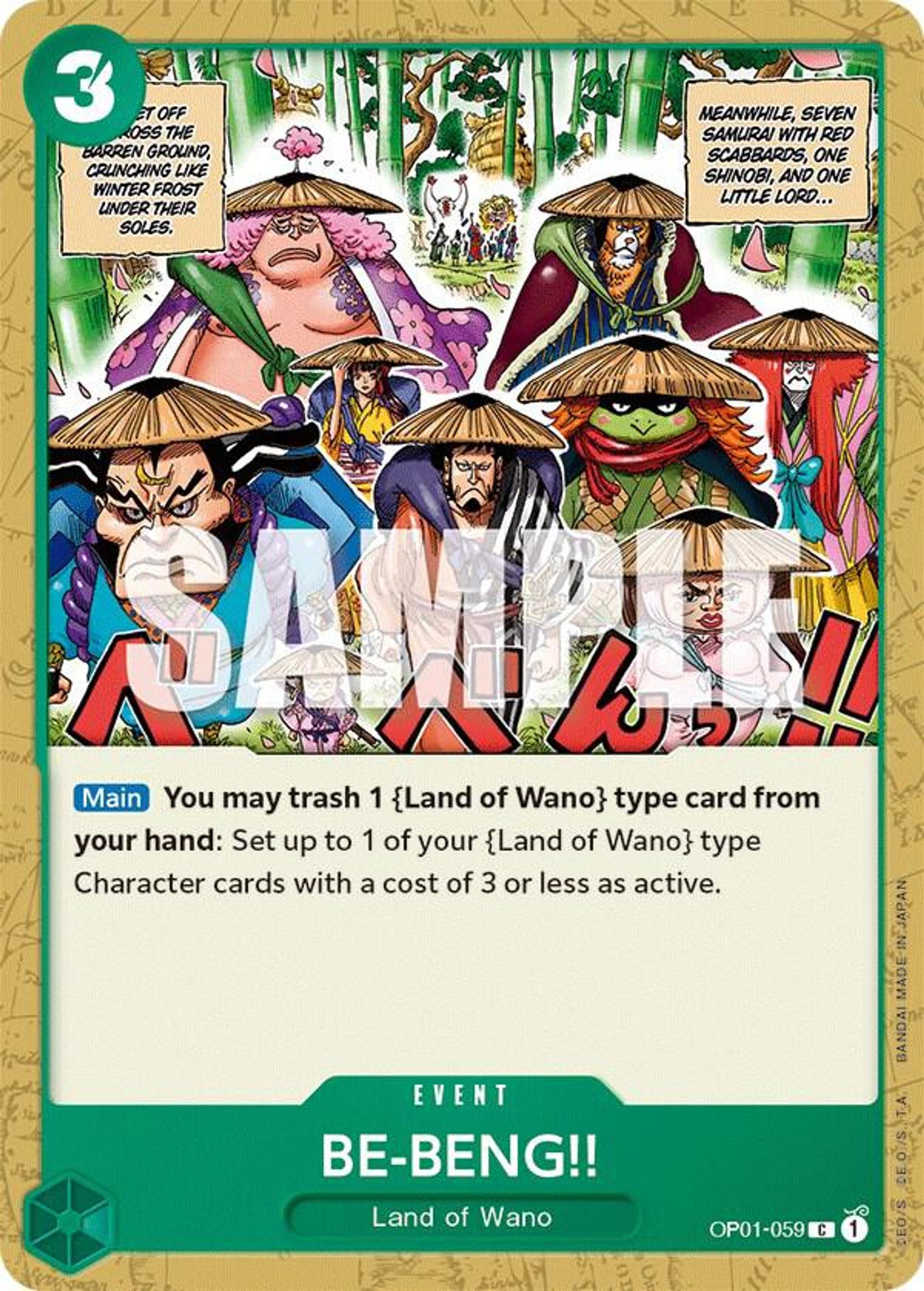 BE-BENG!! — Romance Dawn — One Piece Card Game