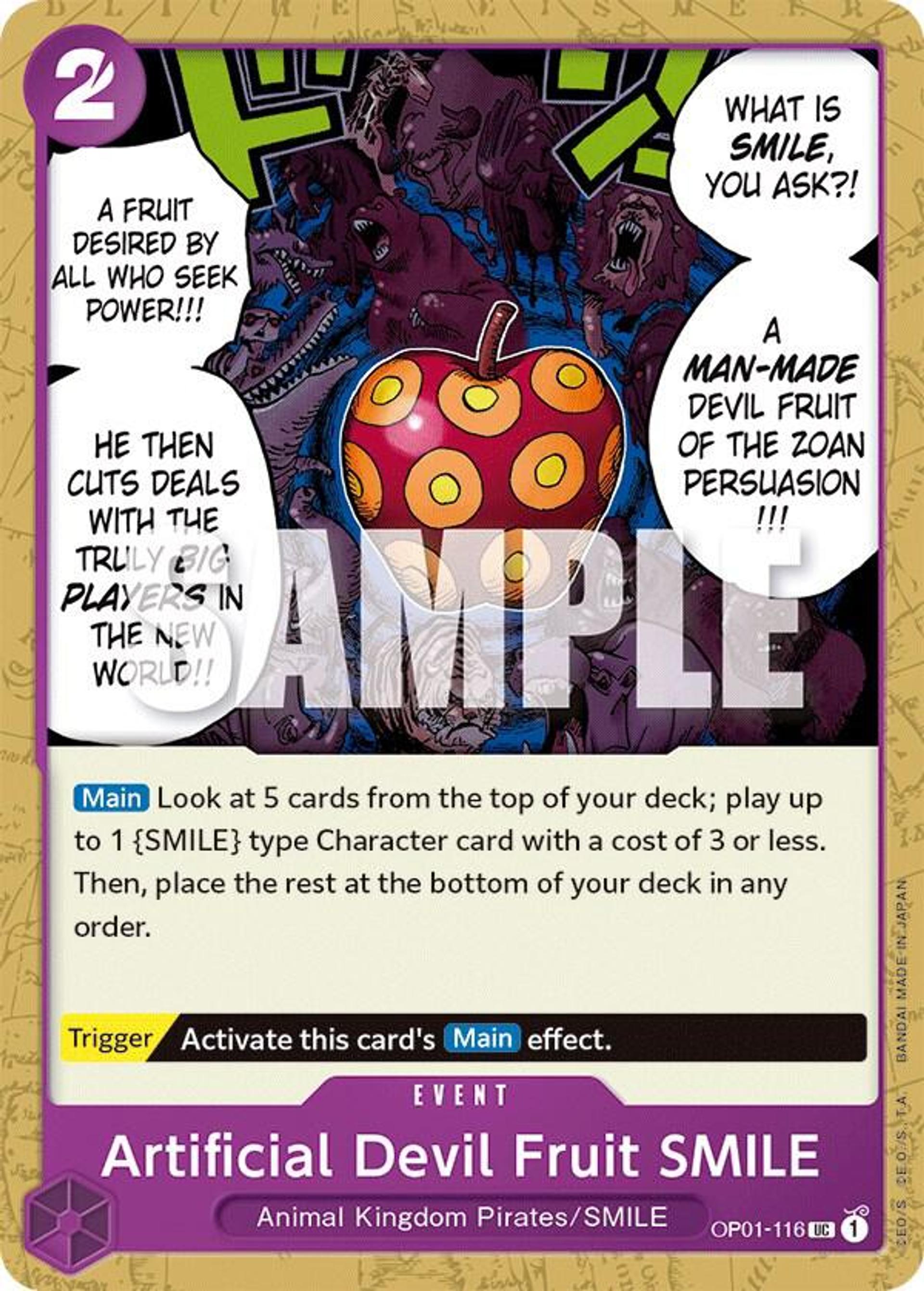 Artificial Devil Fruit SMILE — Romance Dawn — One Piece Card Game
