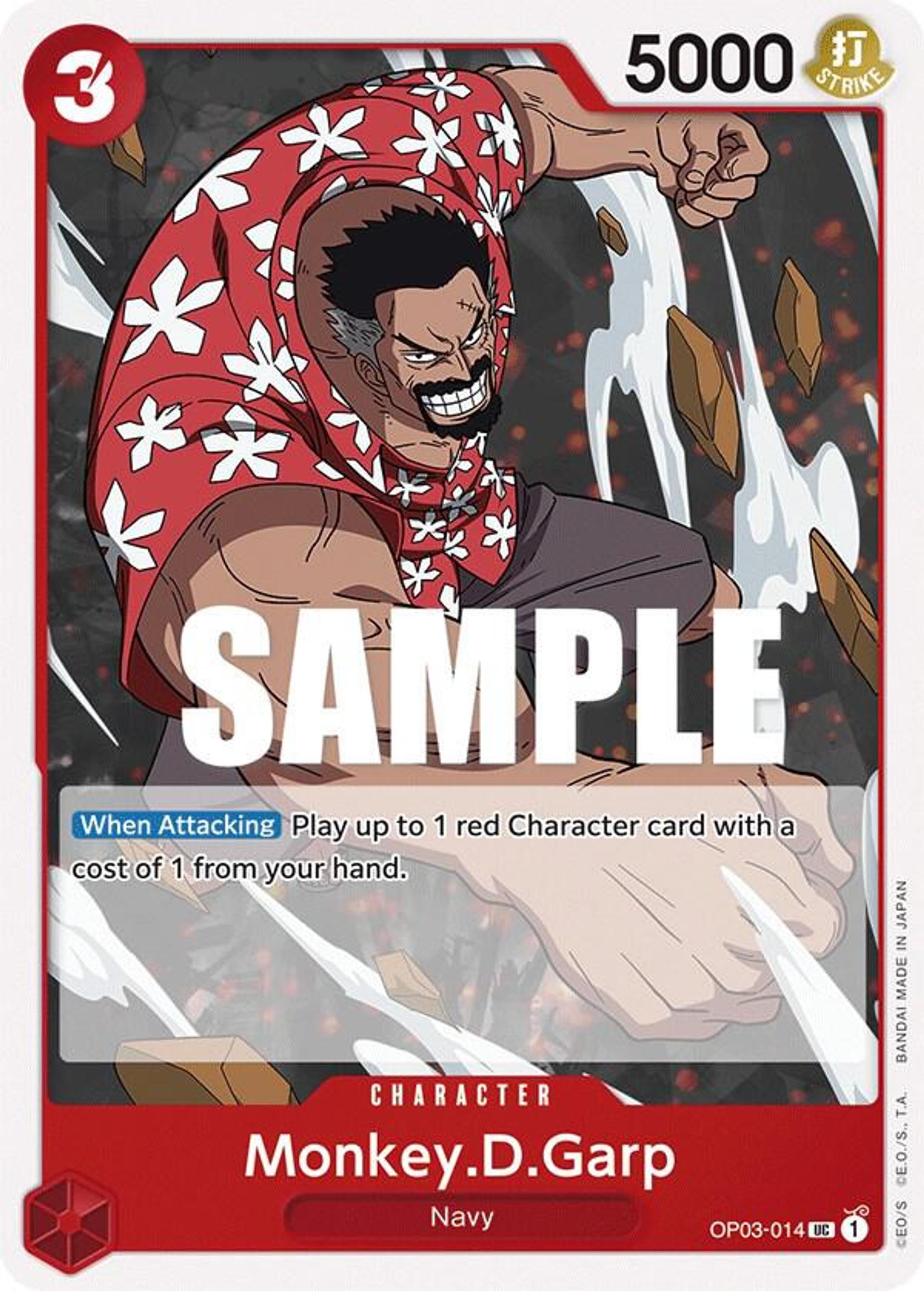 Monkey.D.Garp — Pillars of Strength — One Piece Card Game