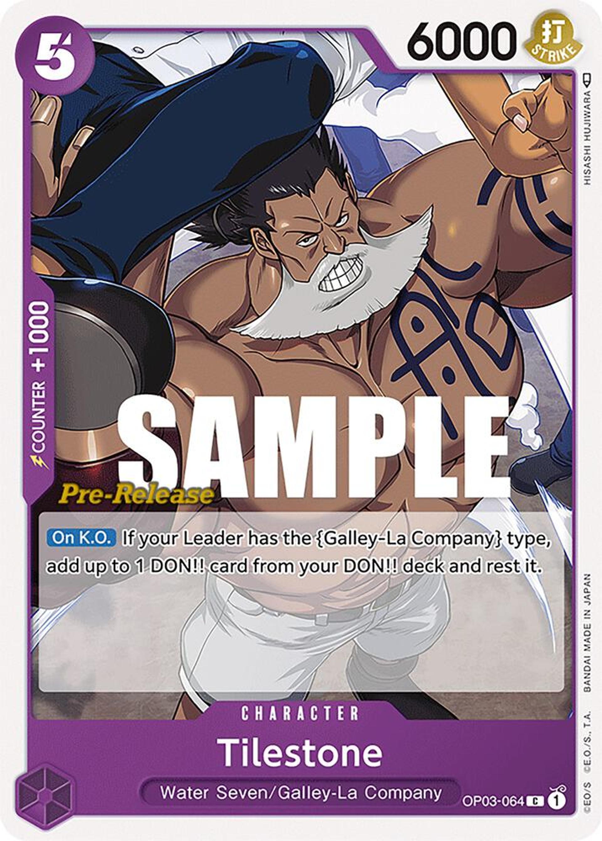 Tilestone — Pillars of Strength Pre-Release Cards — One Piece Card Game