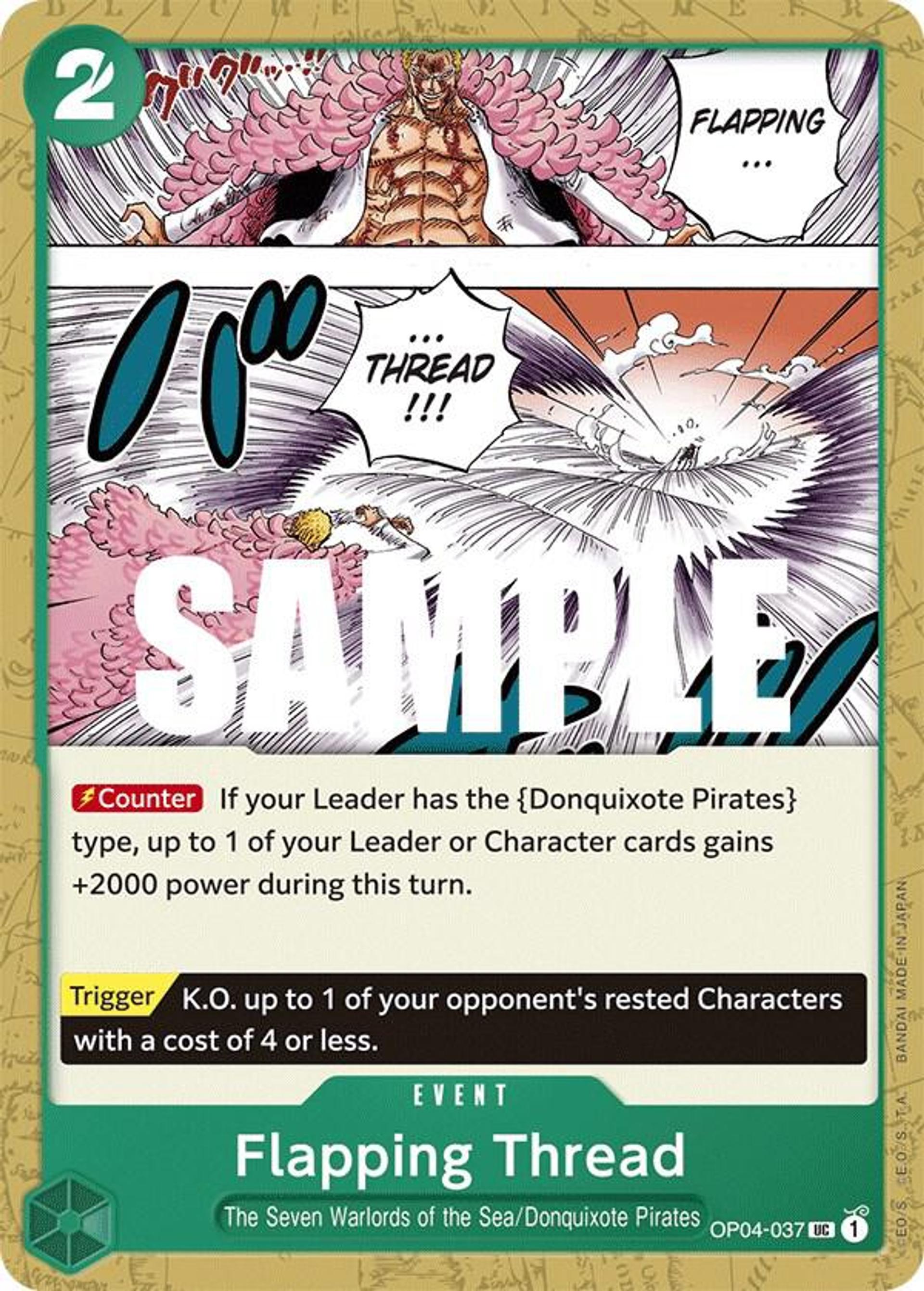 Flapping Thread — Kingdoms of Intrigue — One Piece Card Game
