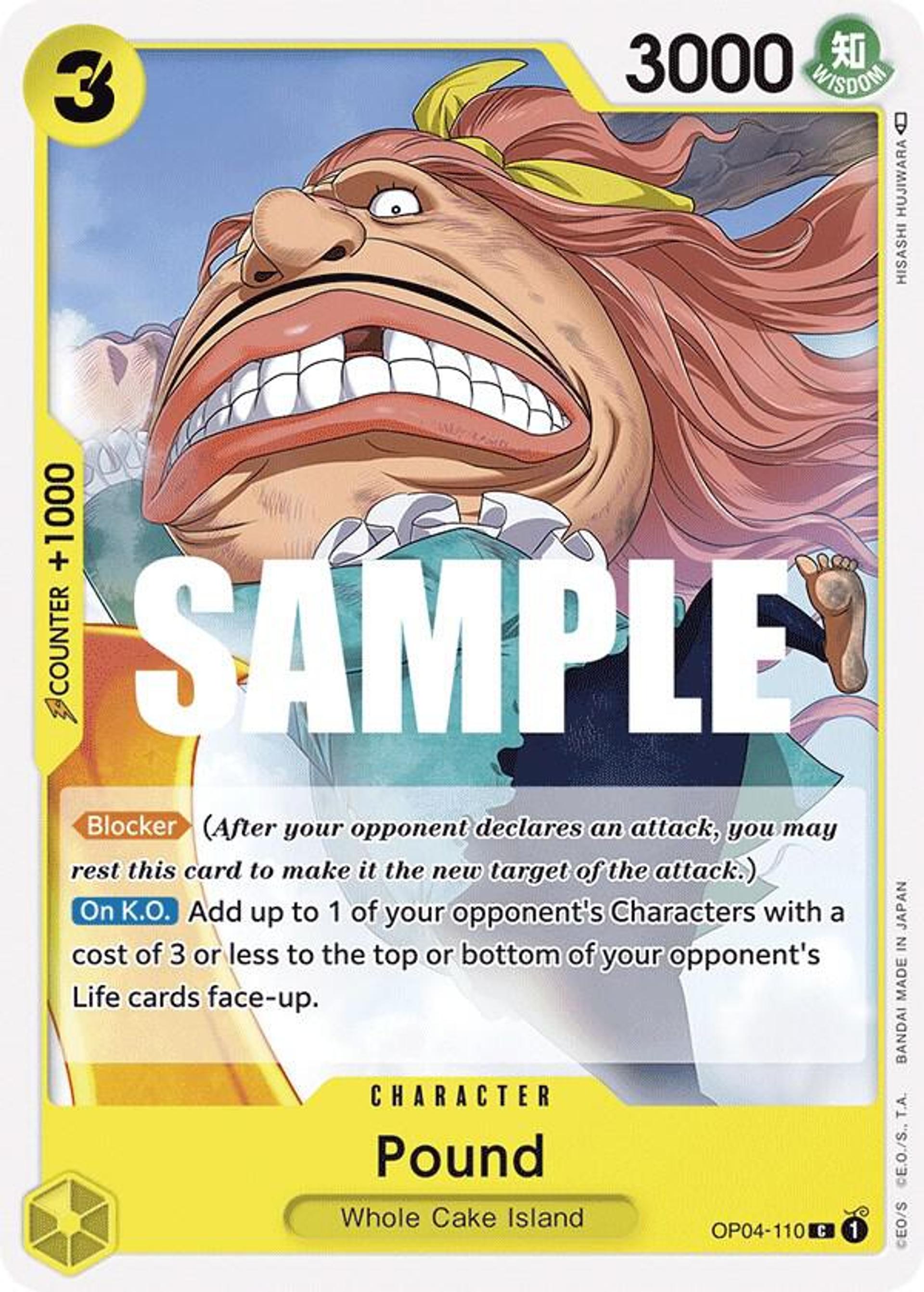 Pound — Kingdoms of Intrigue — One Piece Card Game
