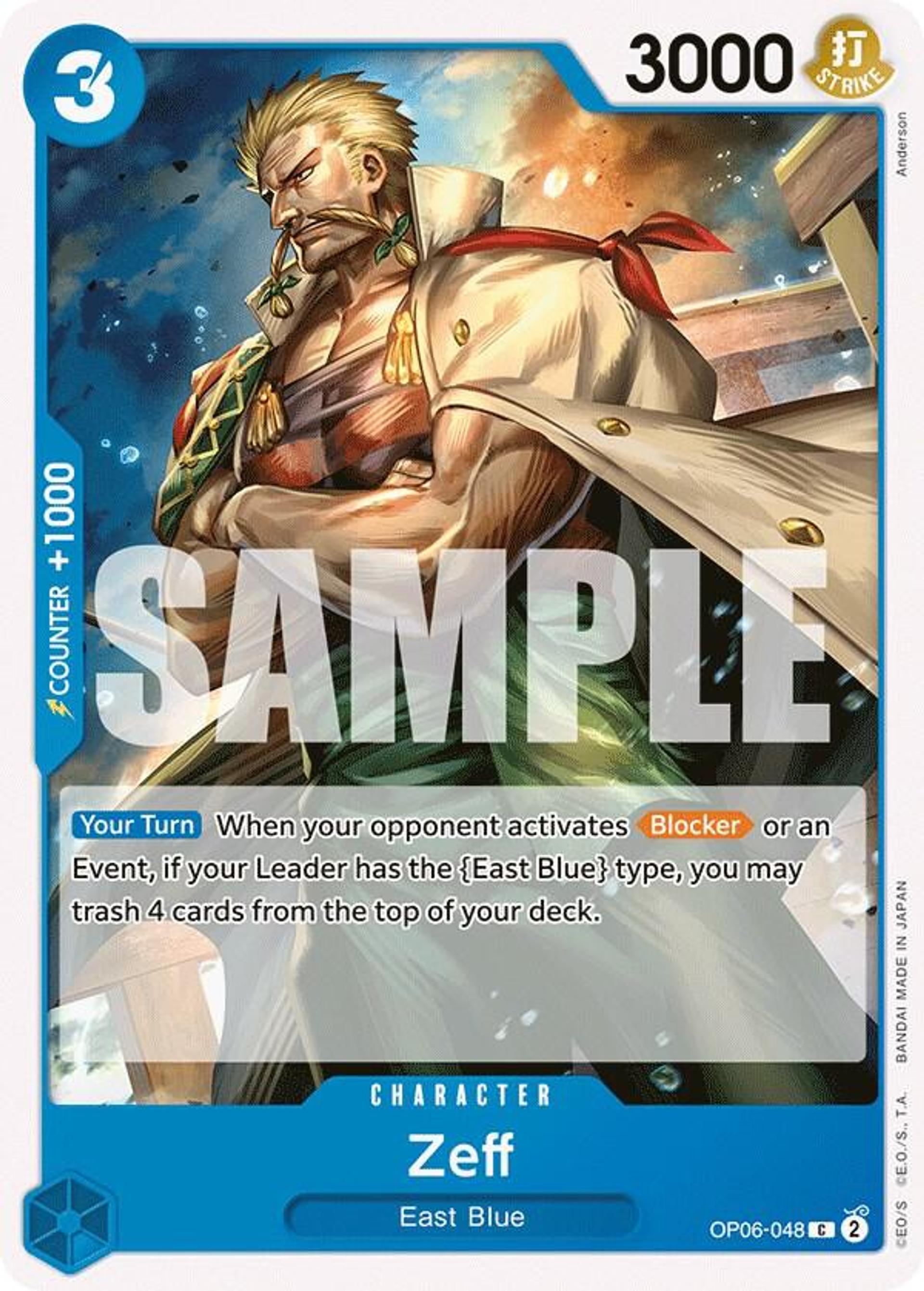 Zeff — Wings of the Captain — One Piece Card Game