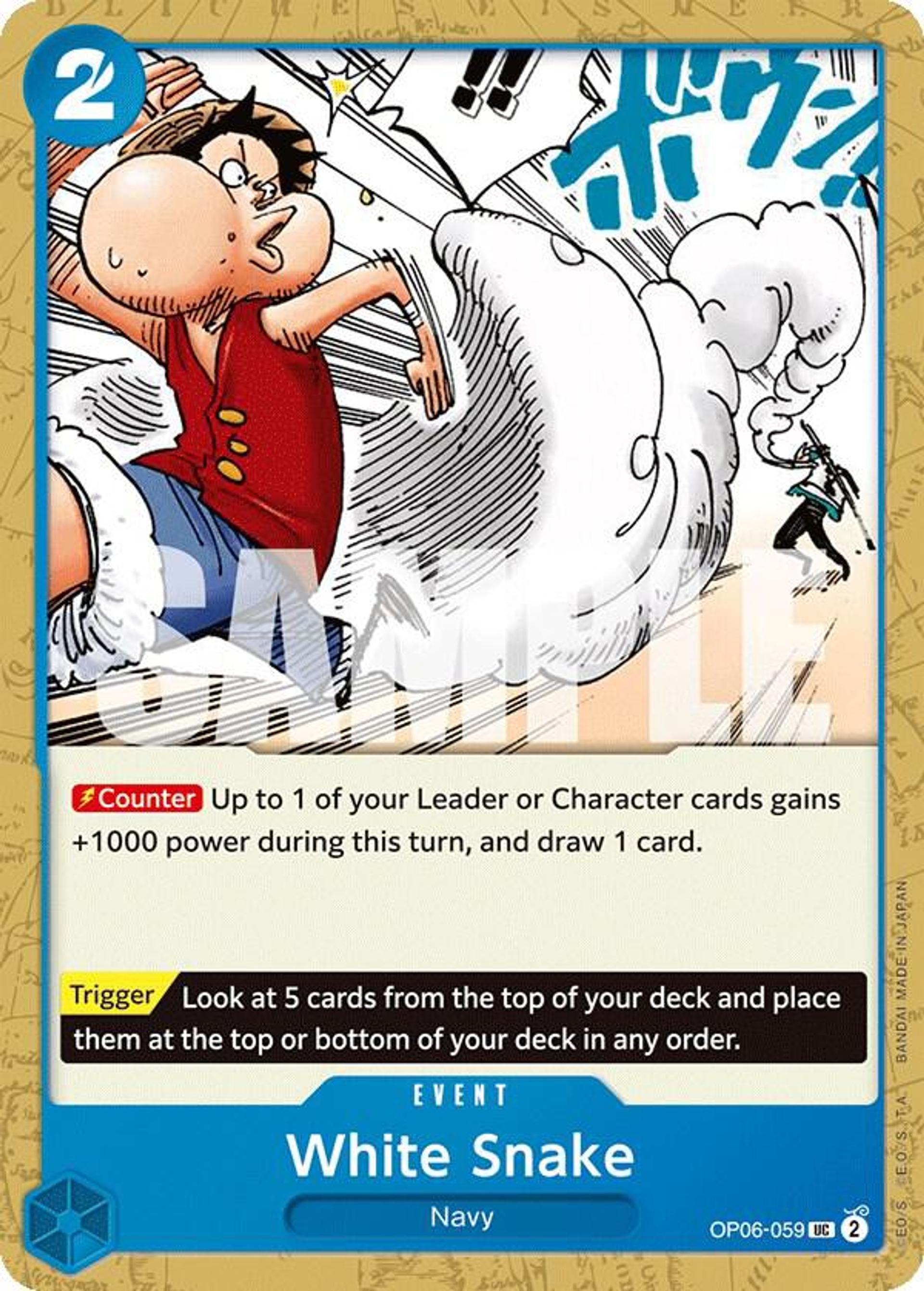 White Snake — Wings of the Captain — One Piece Card Game