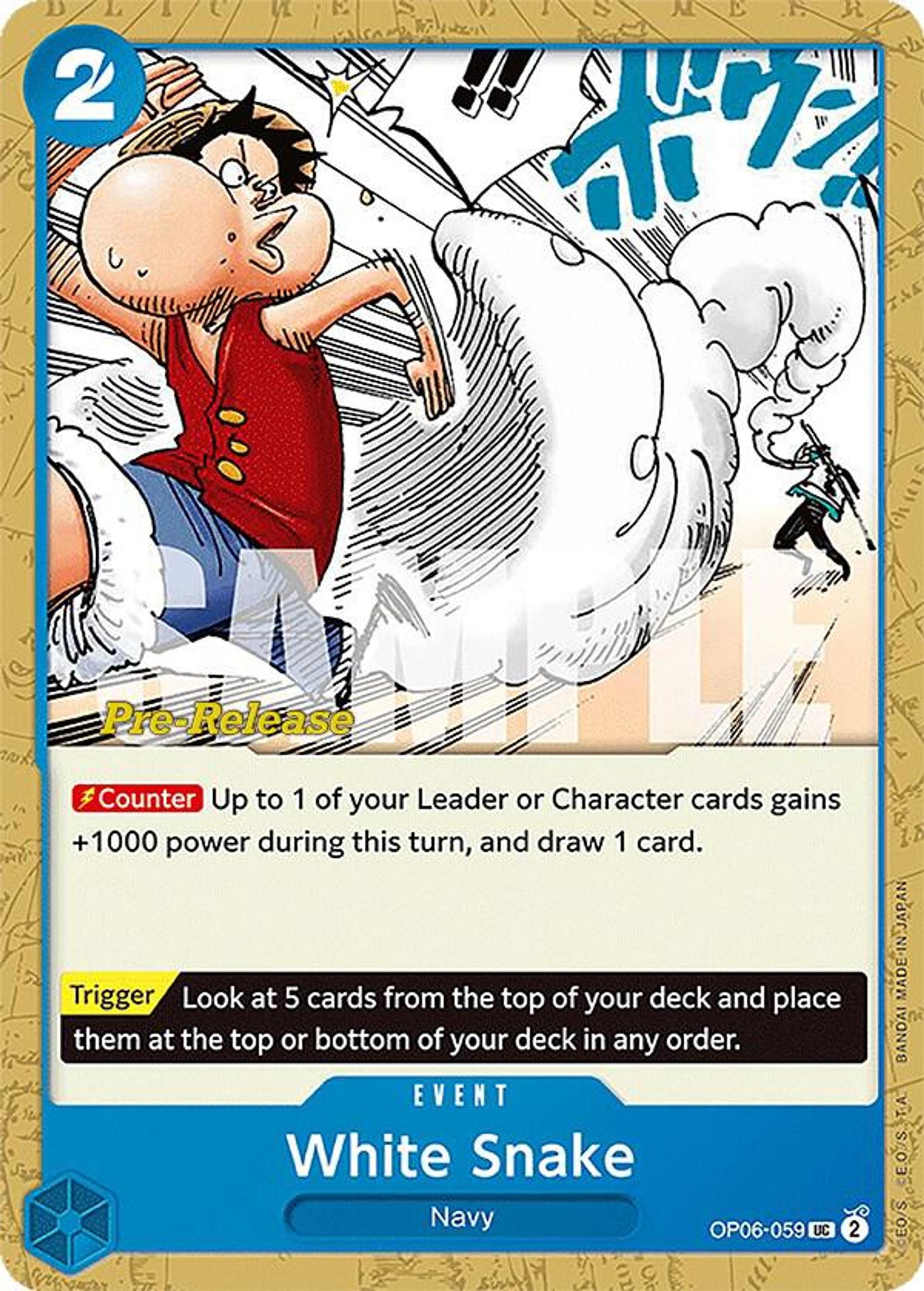 White Snake — Premium Booster -The Best- Vol. 2 — One Piece Card Game