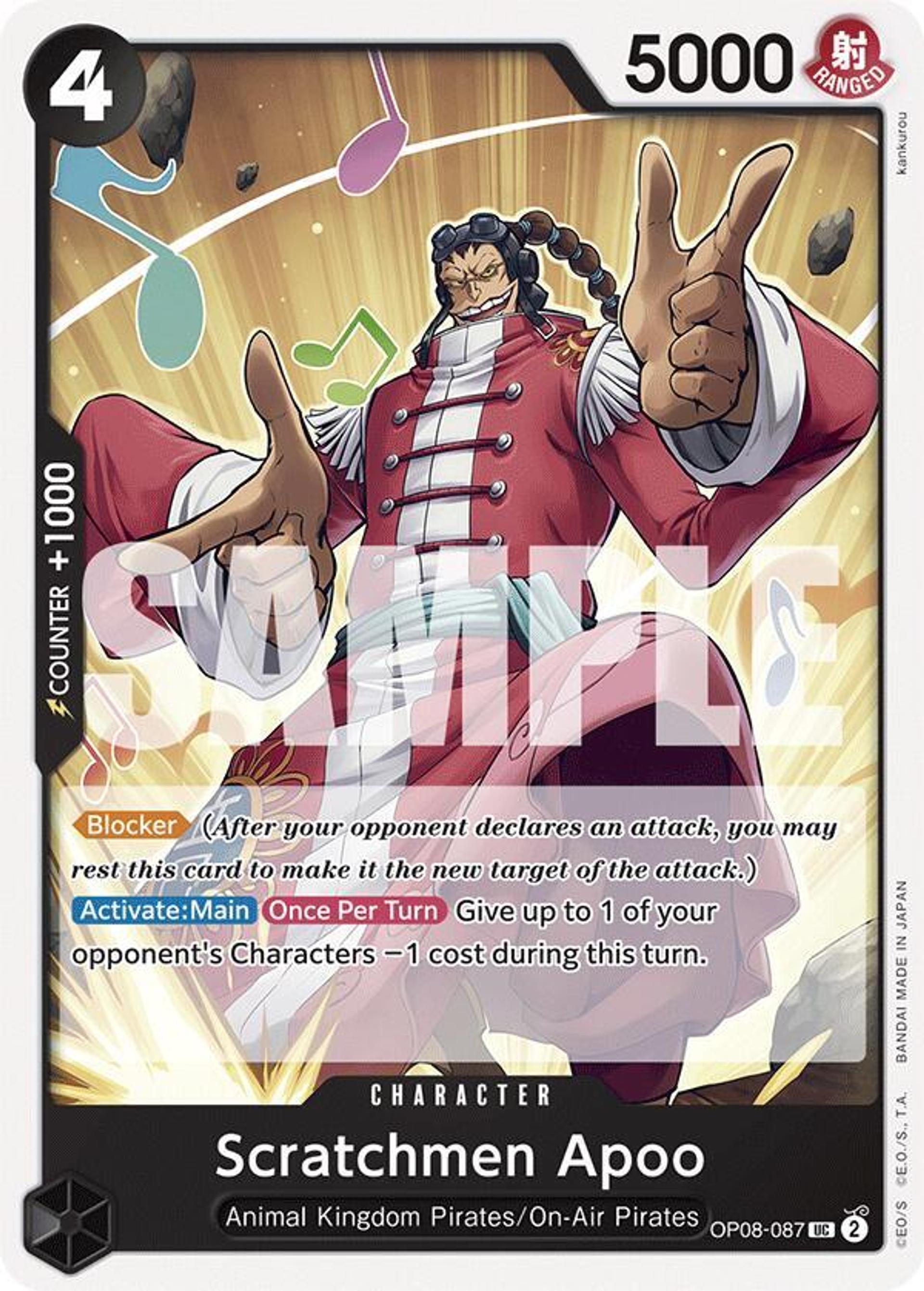 Scratchmen Apoo — Two Legends — One Piece Card Game