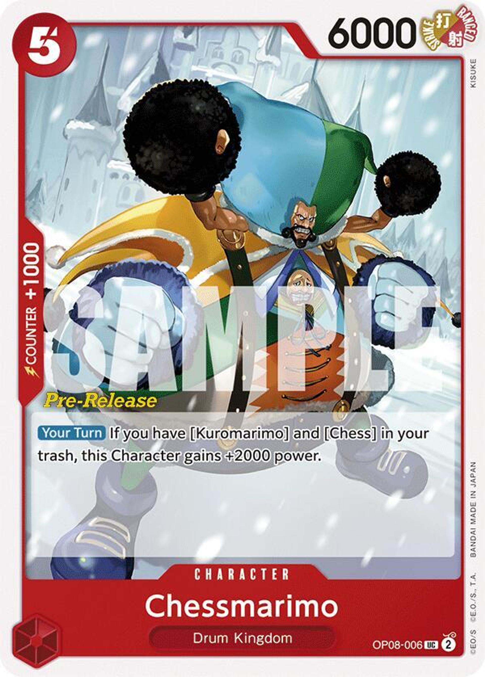 Chessmarimo — Two Legends Pre-Release Cards — One Piece Card Game
