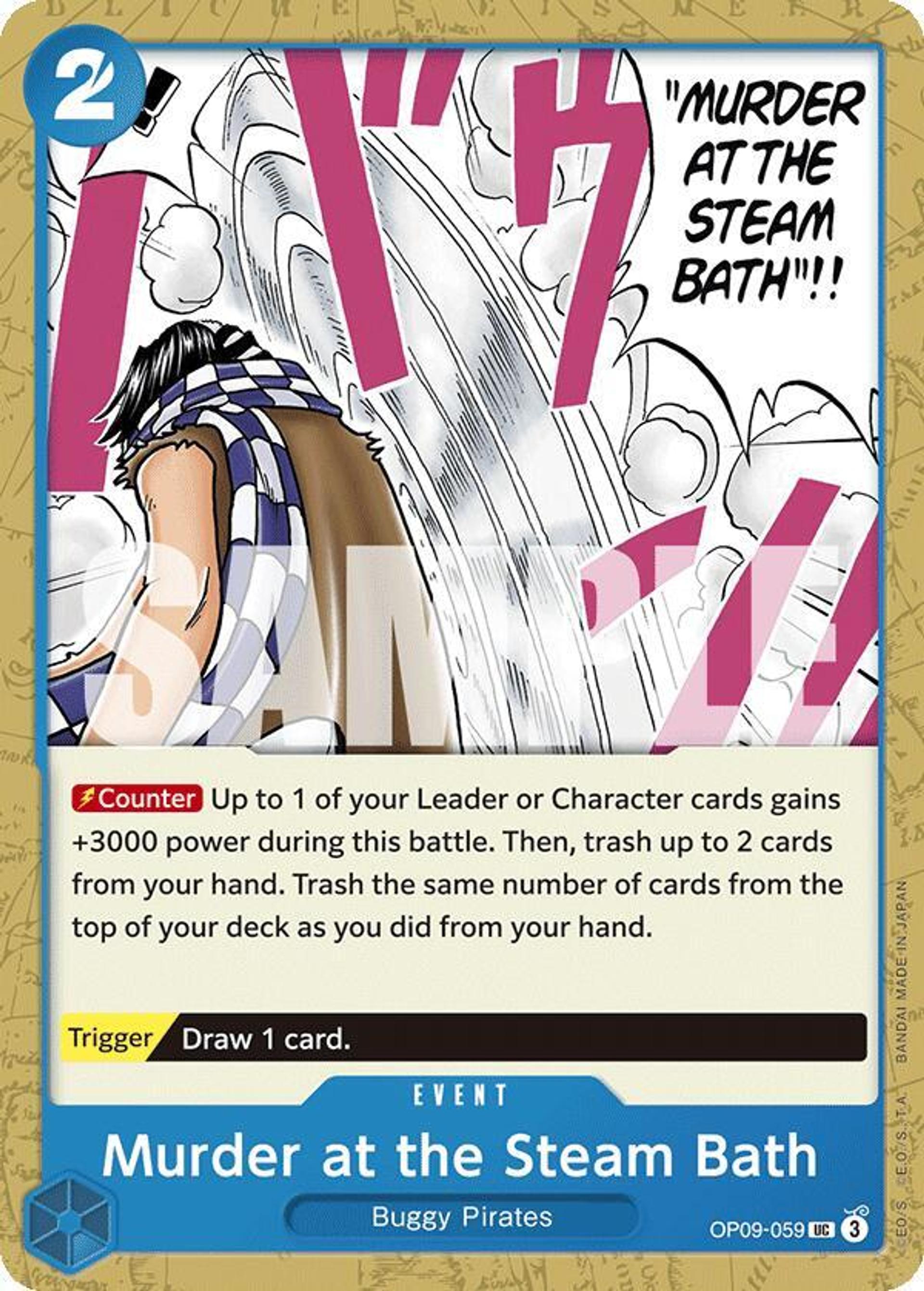Murder at the Steam Bath — Emperors in the New World — One Piece Card Game