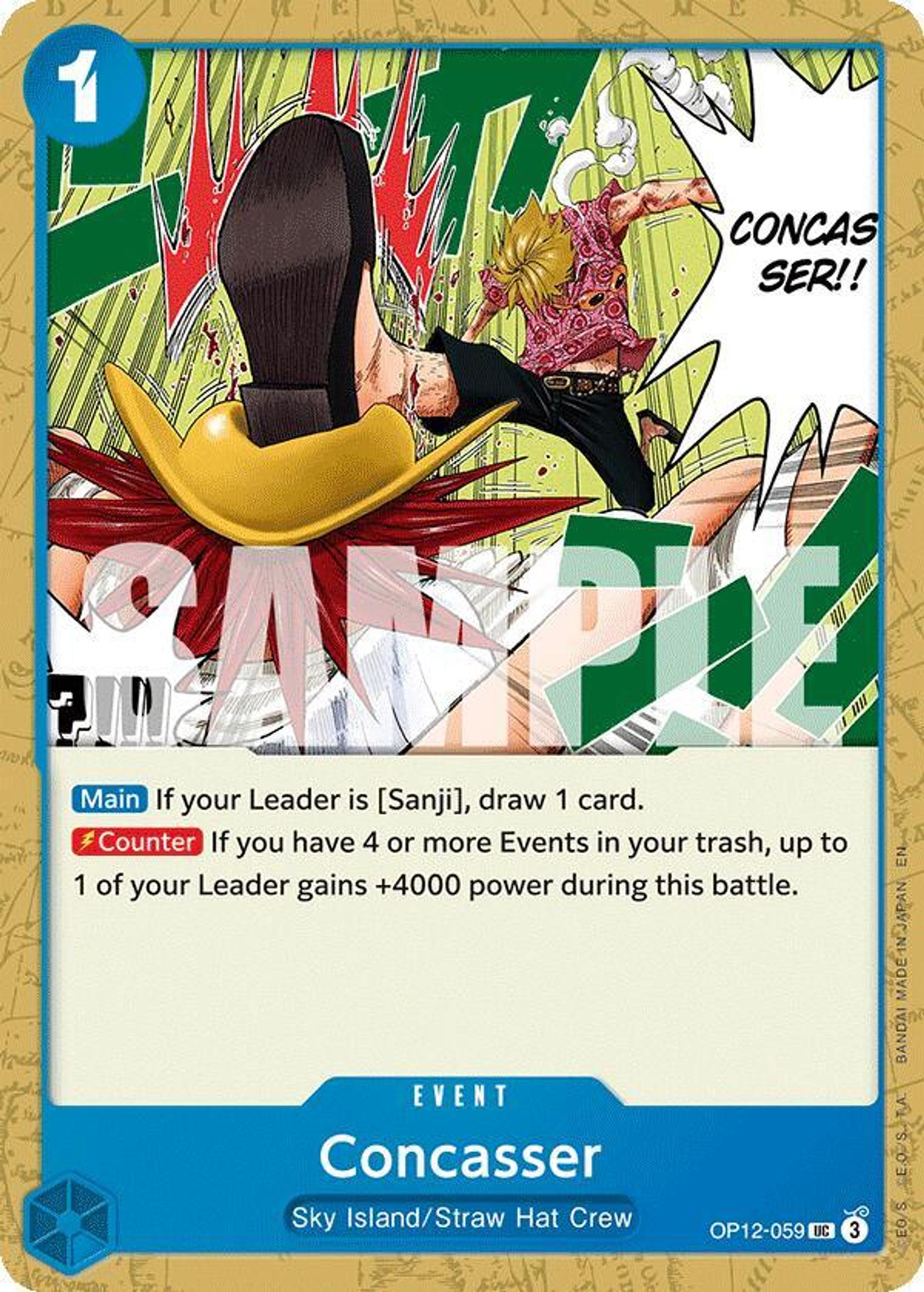 Concasser — Legacy of the Master — One Piece Card Game