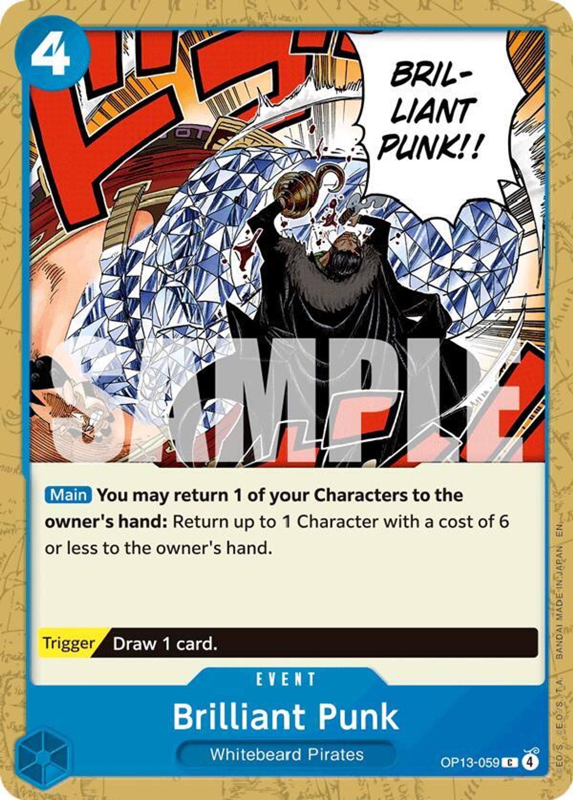 Brilliant Punk — Carrying On His Will — One Piece Card Game