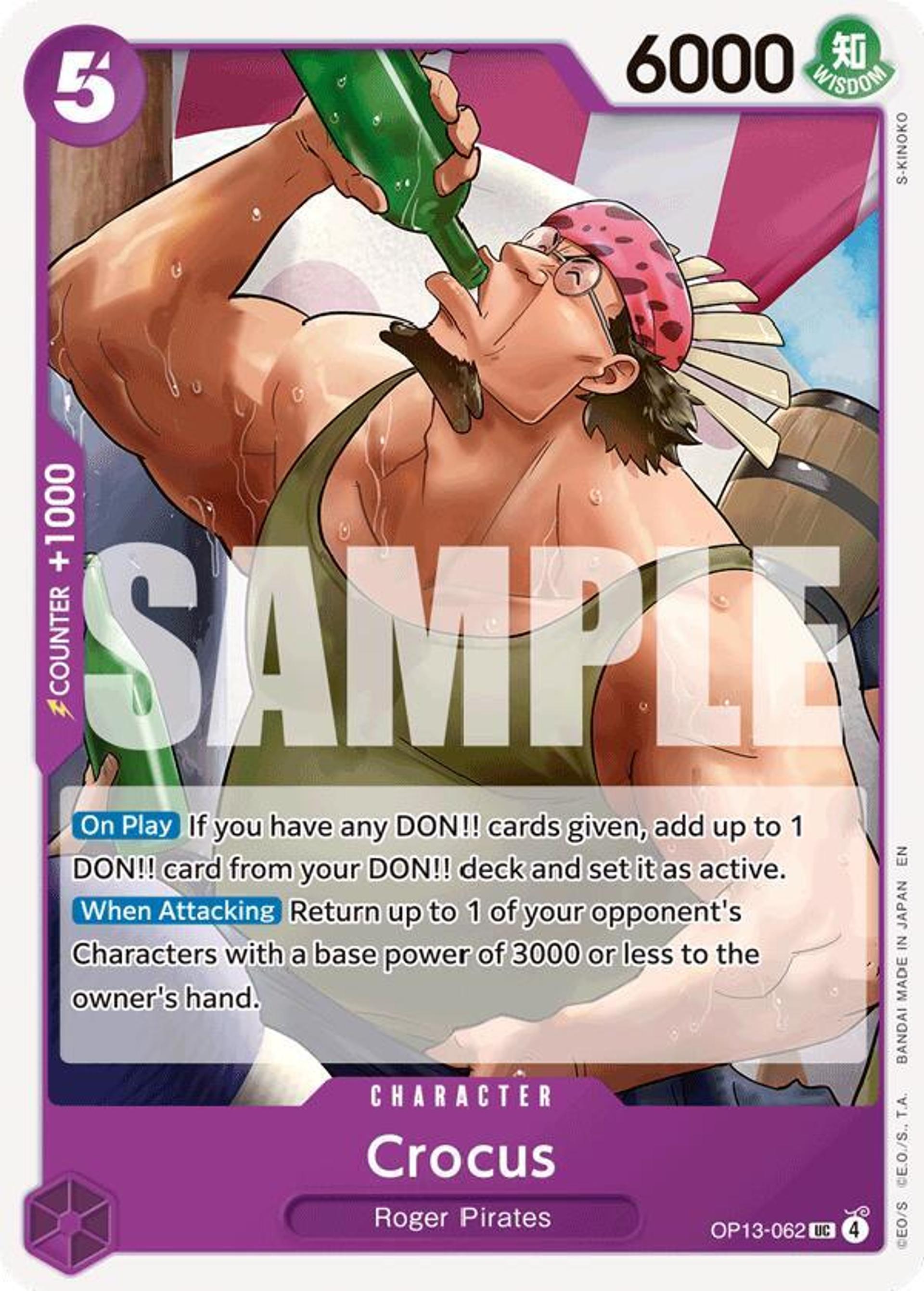 Crocus — Carrying On His Will — One Piece Card Game